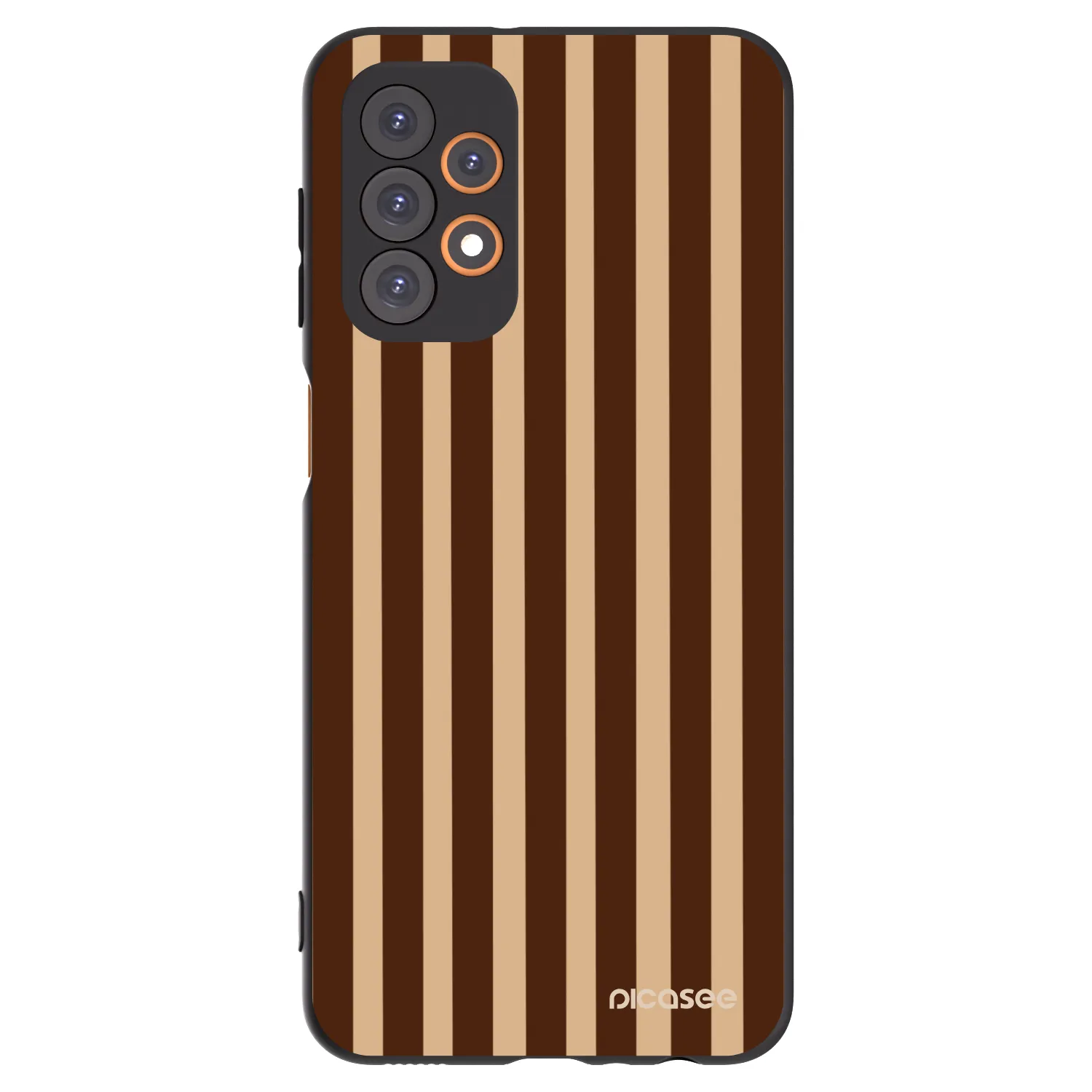 Picasee silikonski črni ovitek za Samsung Galaxy A23 A235F 4G - Brown lines