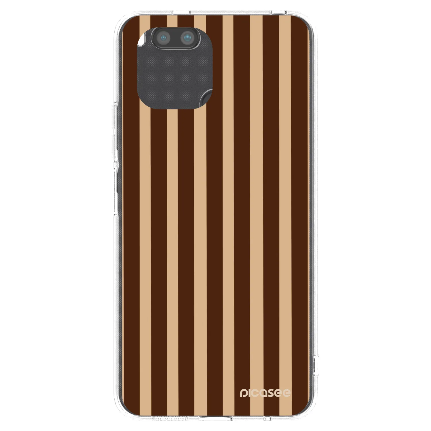 Picasee silikonski prozorni ovitek za Xiaomi Redmi A1 - Brown lines