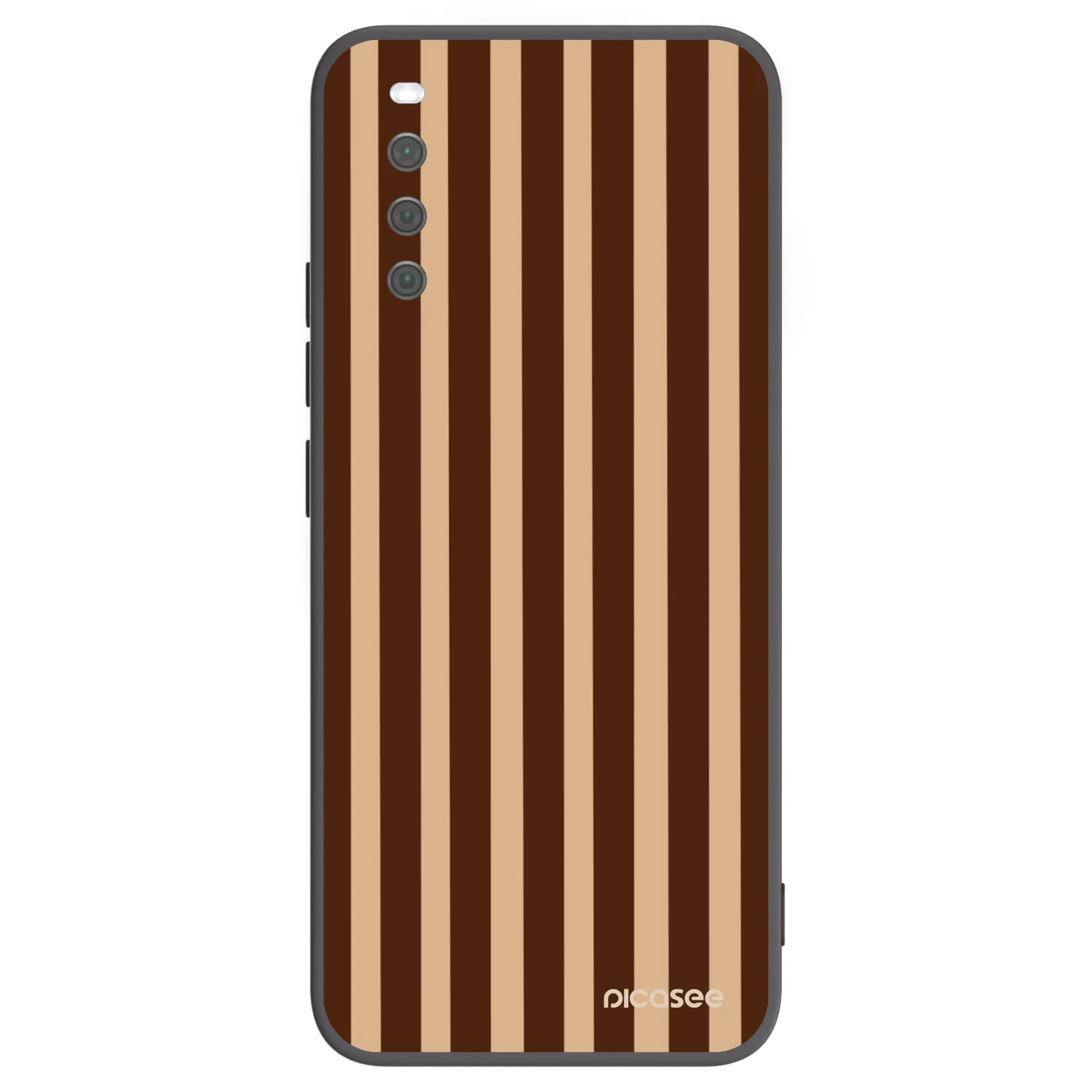 Picasee silikonski črni ovitek za Sony Xperia 10 III - Brown lines