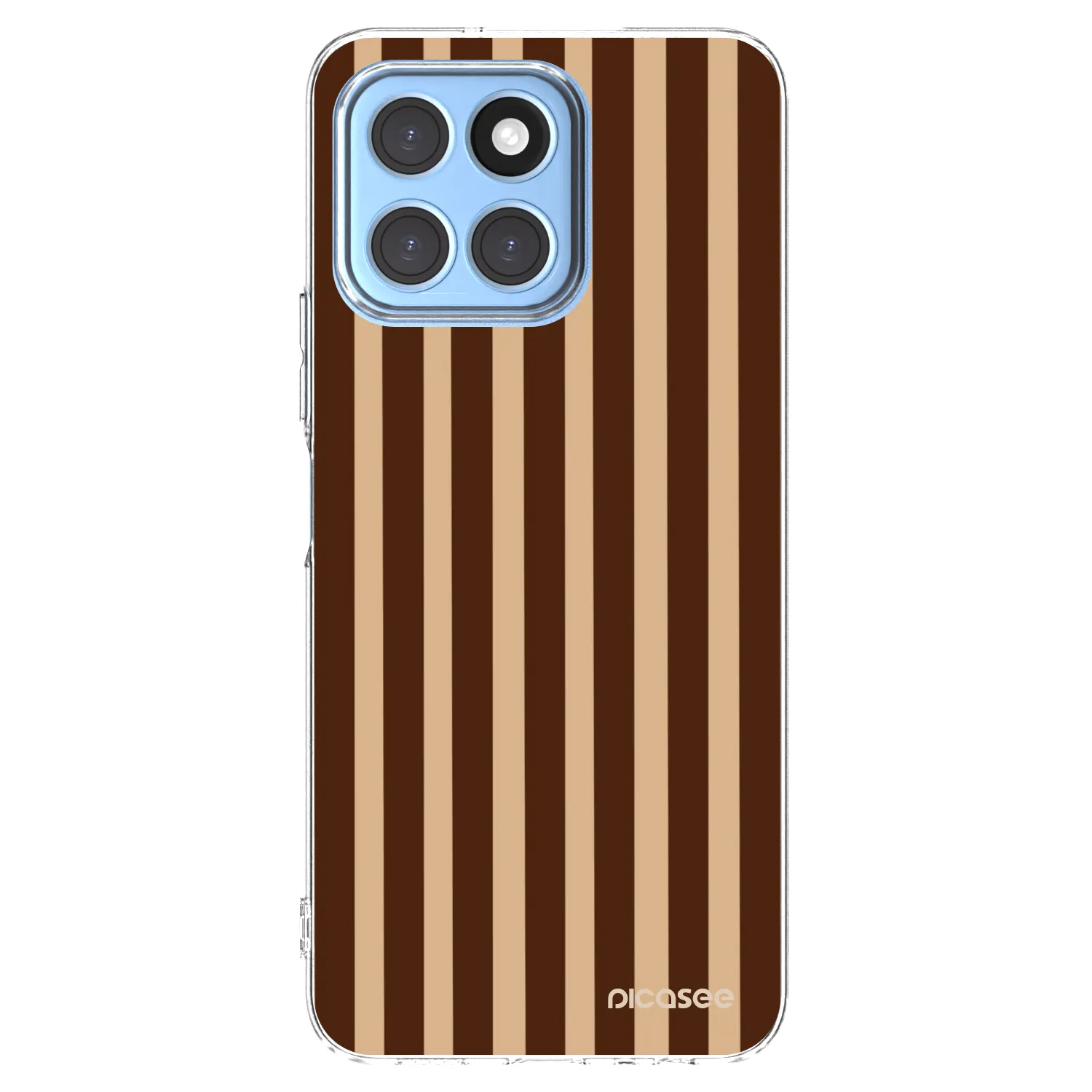 Picasee silikonski prozorni ovitek za Honor X8 5G - Brown lines
