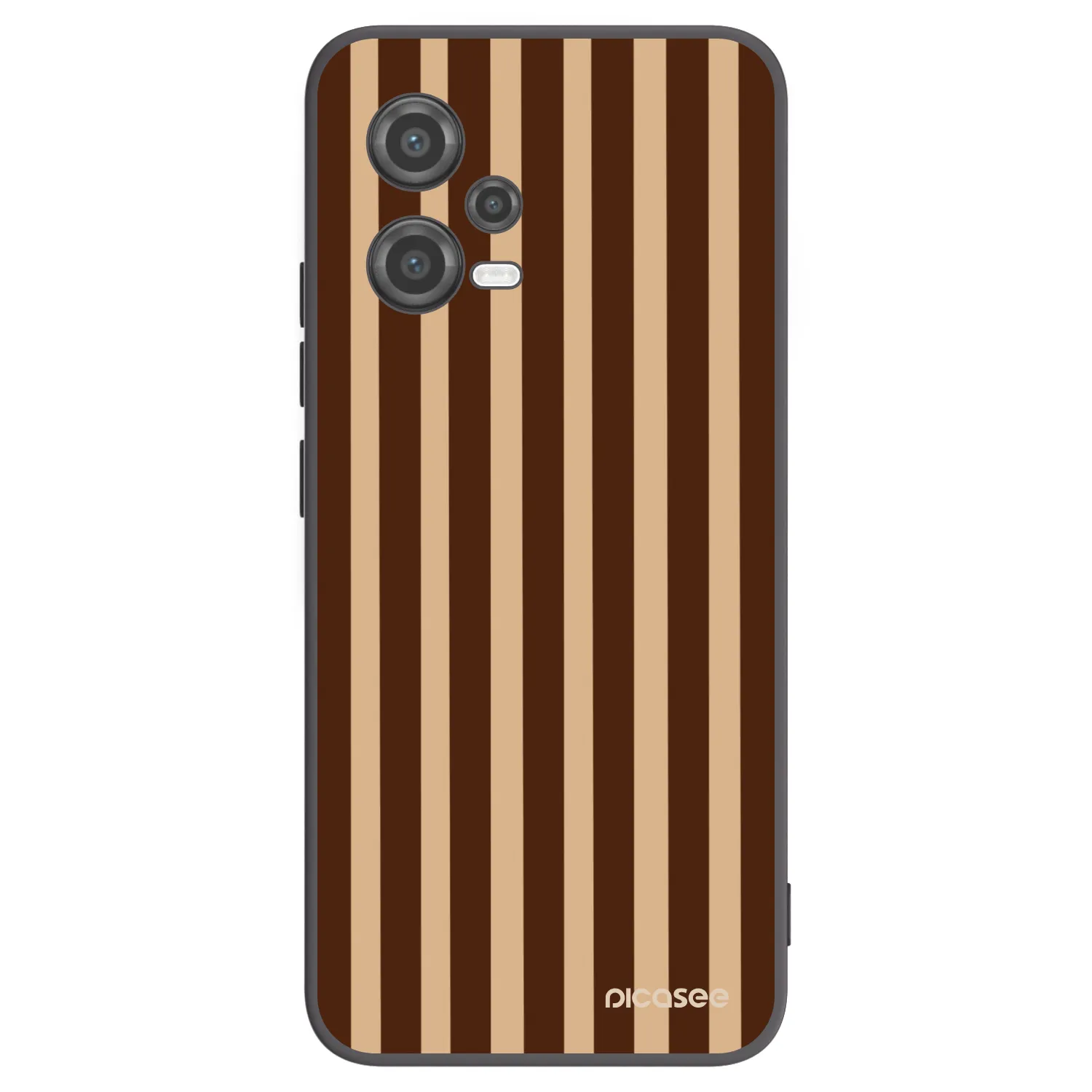 Picasee silikonski črni ovitek za Xiaomi Poco X5 - Brown lines