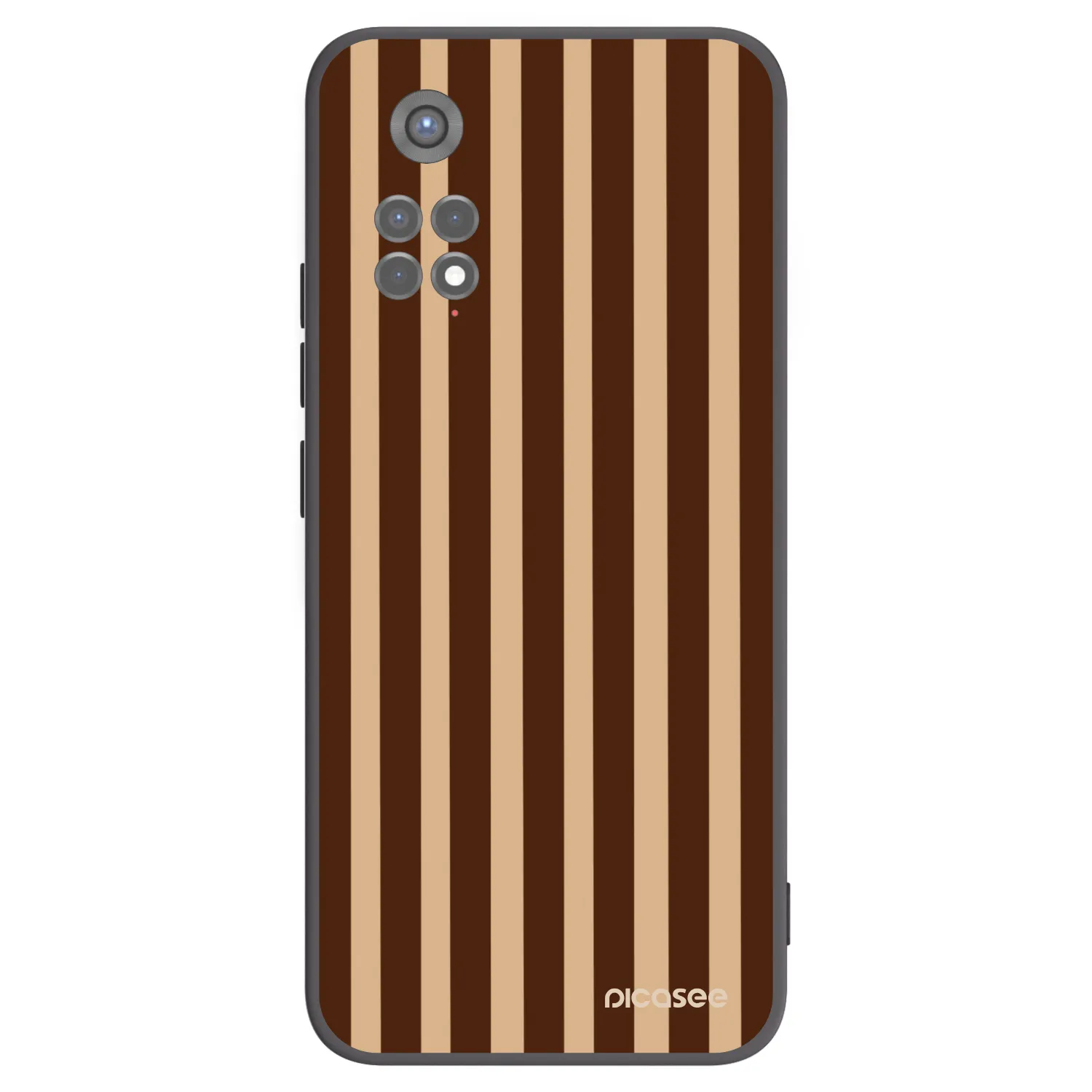 Picasee silikonski črni ovitek za Xiaomi Redmi Note 11S 5G - Brown lines