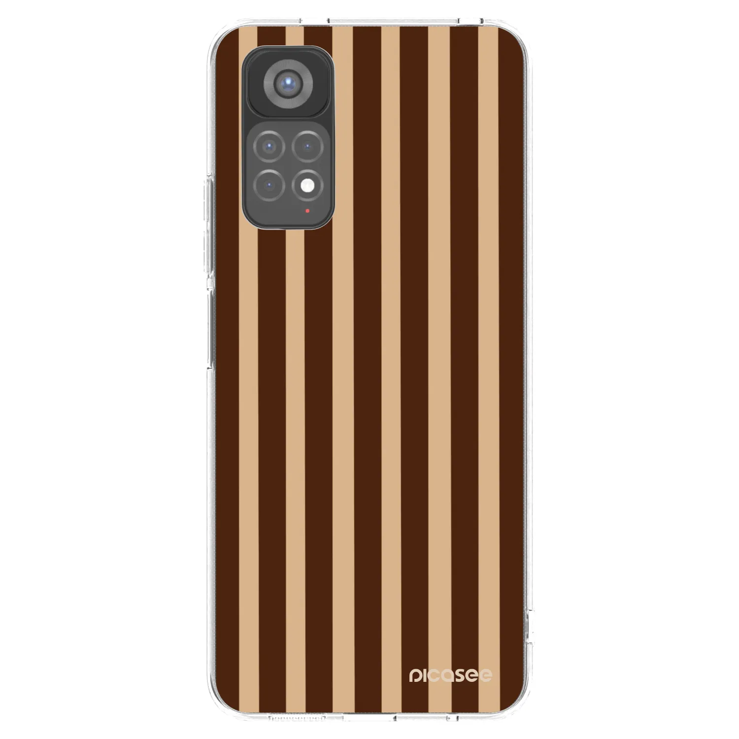 Picasee silikonski prozorni ovitek za Xiaomi Redmi Note 11S 5G - Brown lines