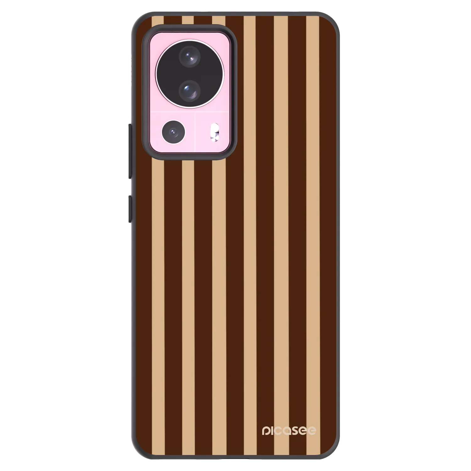 Picasee silikonski črni ovitek za Xiaomi 13 Lite - Brown lines