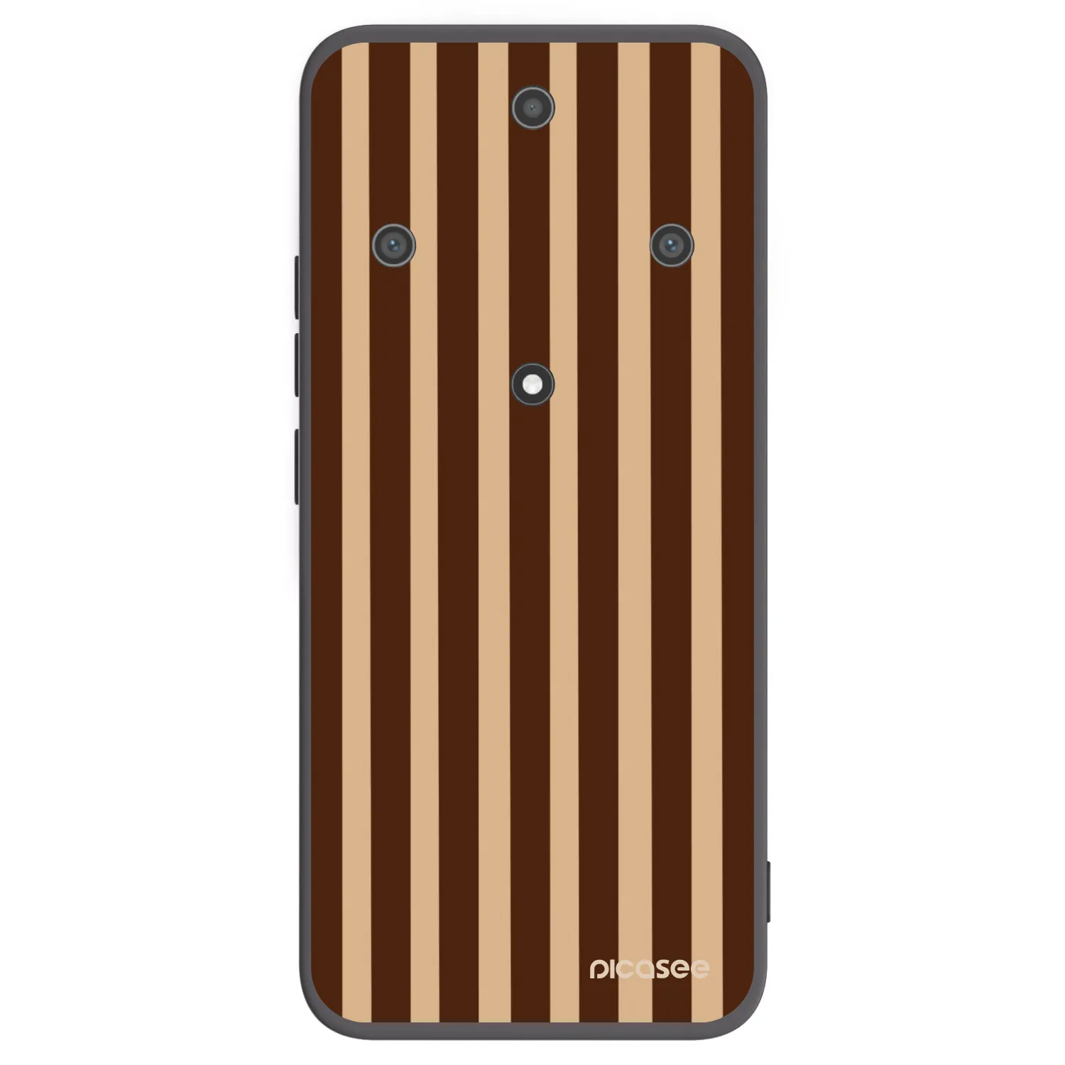 Picasee silikonski črni ovitek za Honor Magic5 Lite 5G - Brown lines