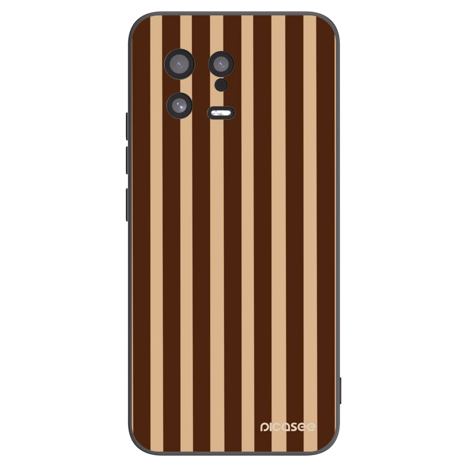 Picasee silikonski črni ovitek za Xiaomi 13 - Brown lines
