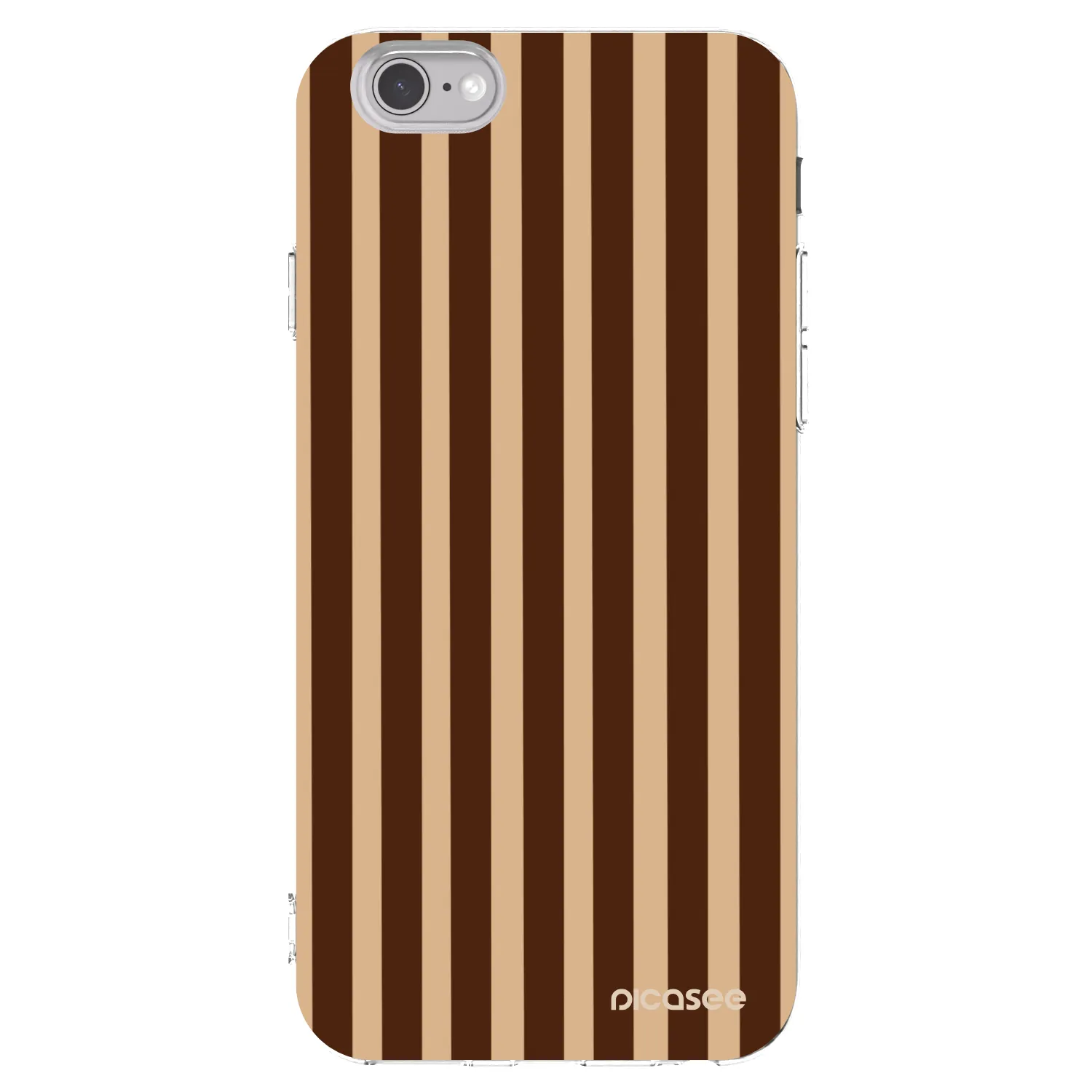 Picasee silikonski prozorni ovitek za Apple iPhone 6/6S - Brown lines