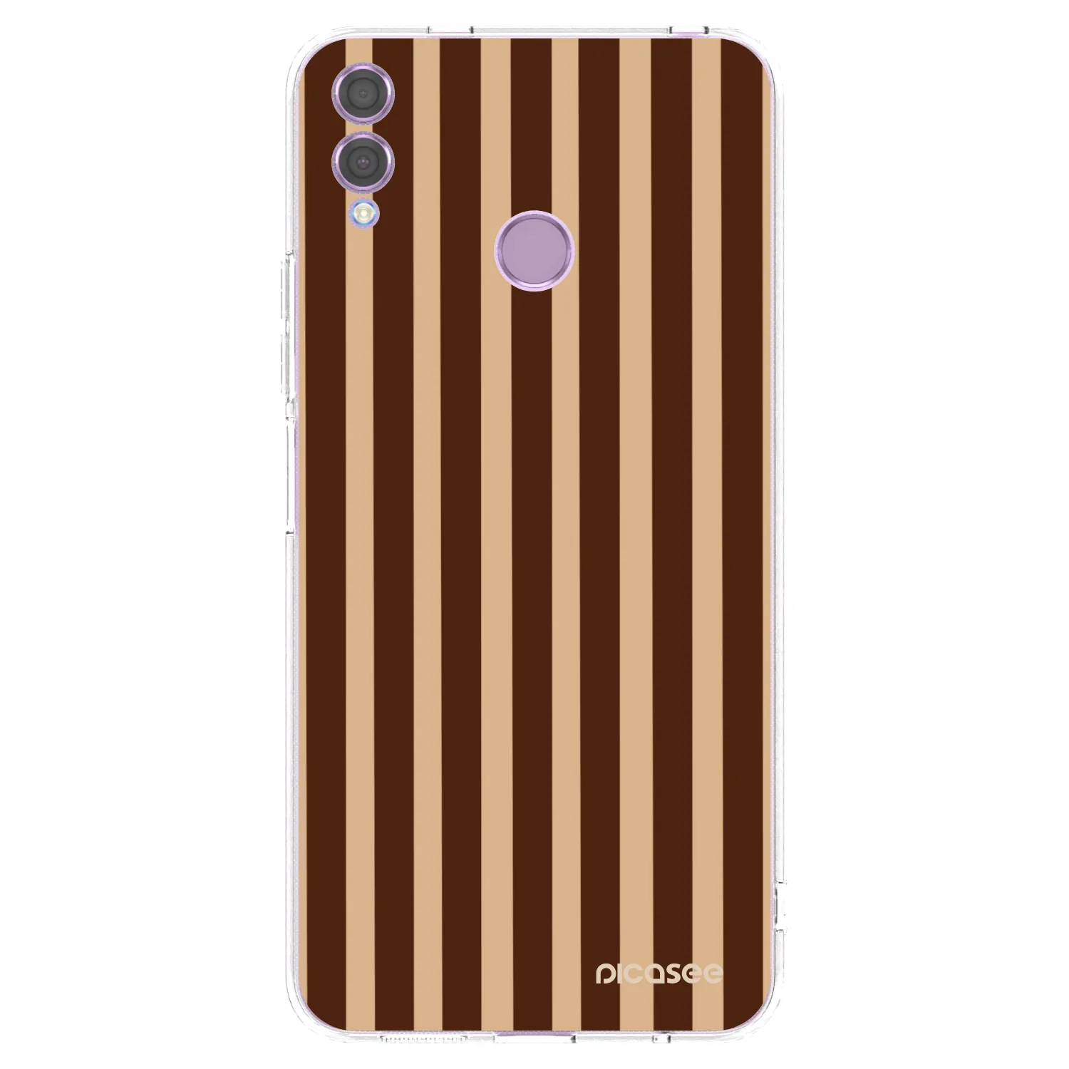Picasee silikonski prozorni ovitek za Honor 8X - Brown lines