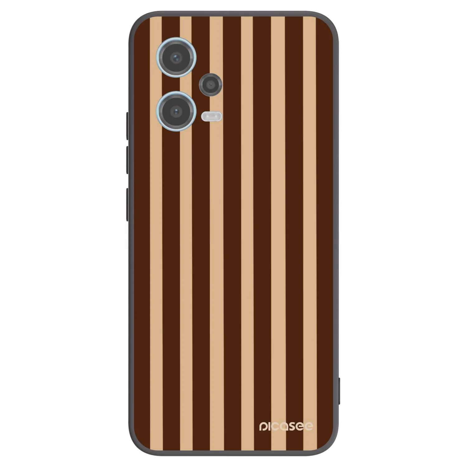Picasee silikonski črni ovitek za Xiaomi Redmi Note 12 5G - Brown lines