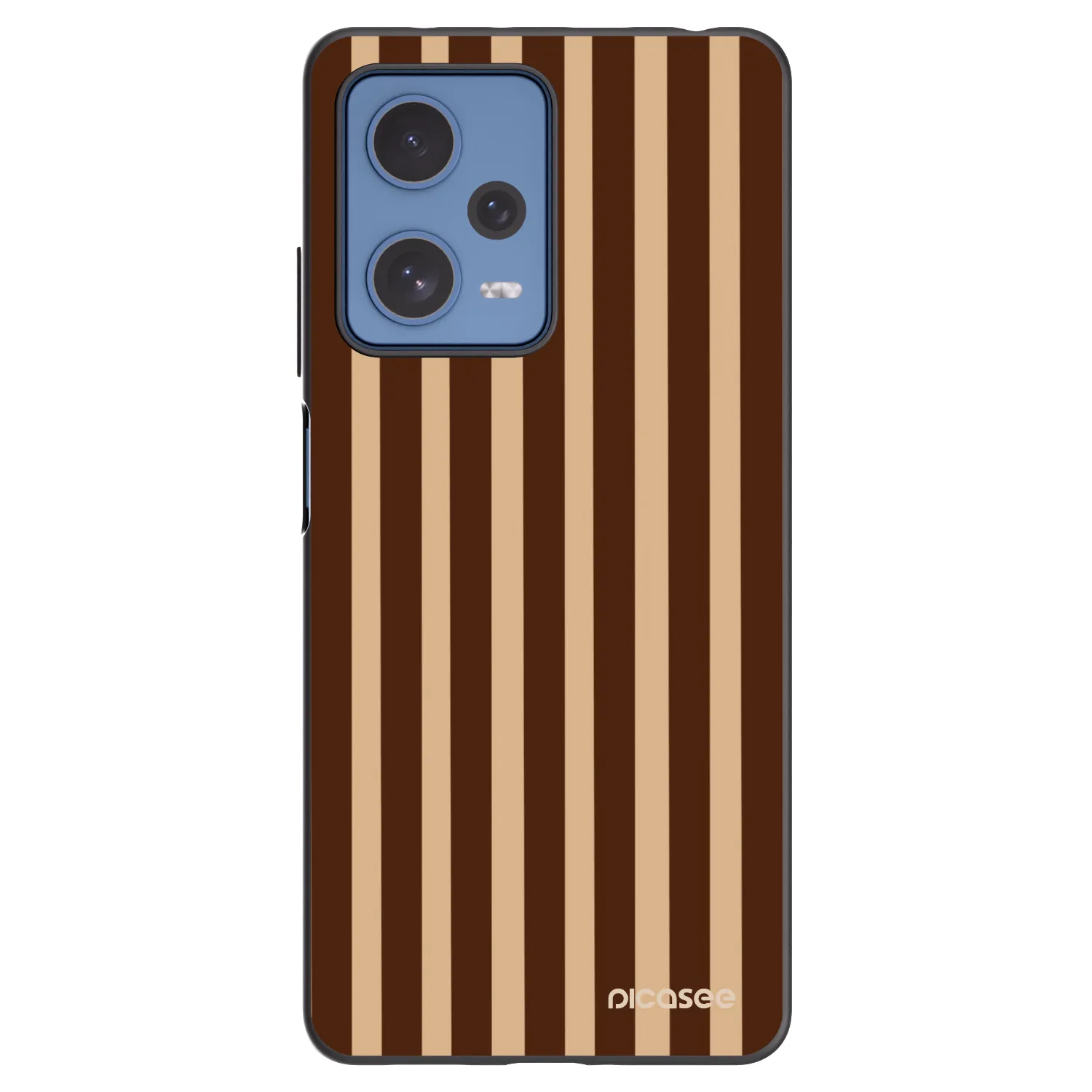 Picasee silikonski črni ovitek za Xiaomi Redmi Note 12 Pro 5G - Brown lines