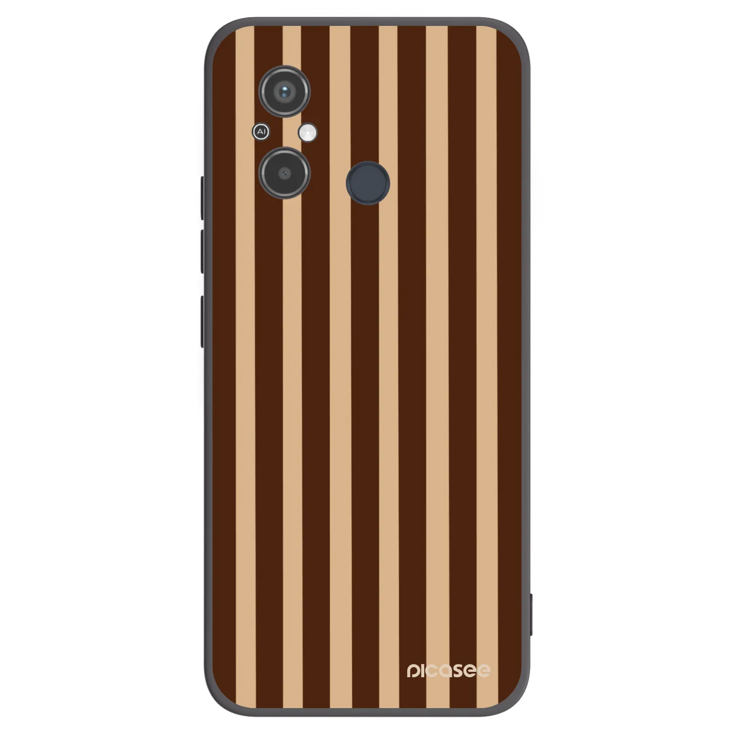 Picasee silikonski črni ovitek za Xiaomi Redmi 12C - Brown lines