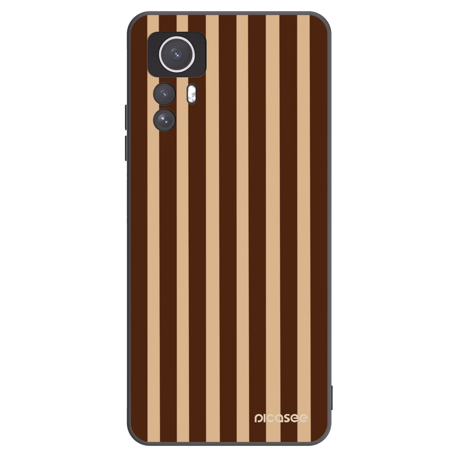 Picasee silikonski črni ovitek za Xiaomi Redmi Note 12S - Brown lines