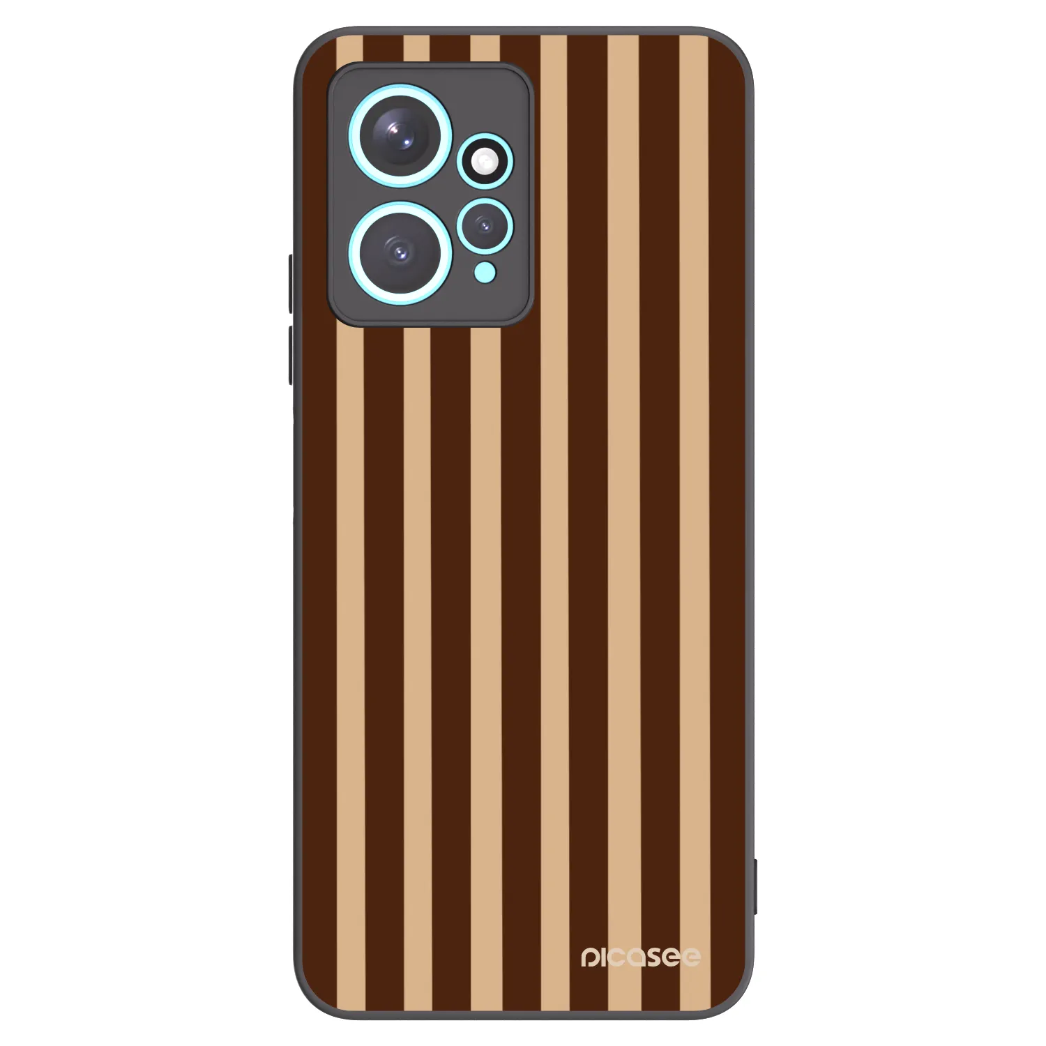 Picasee silikonski črni ovitek za Xiaomi Redmi Note 12 4G - Brown lines