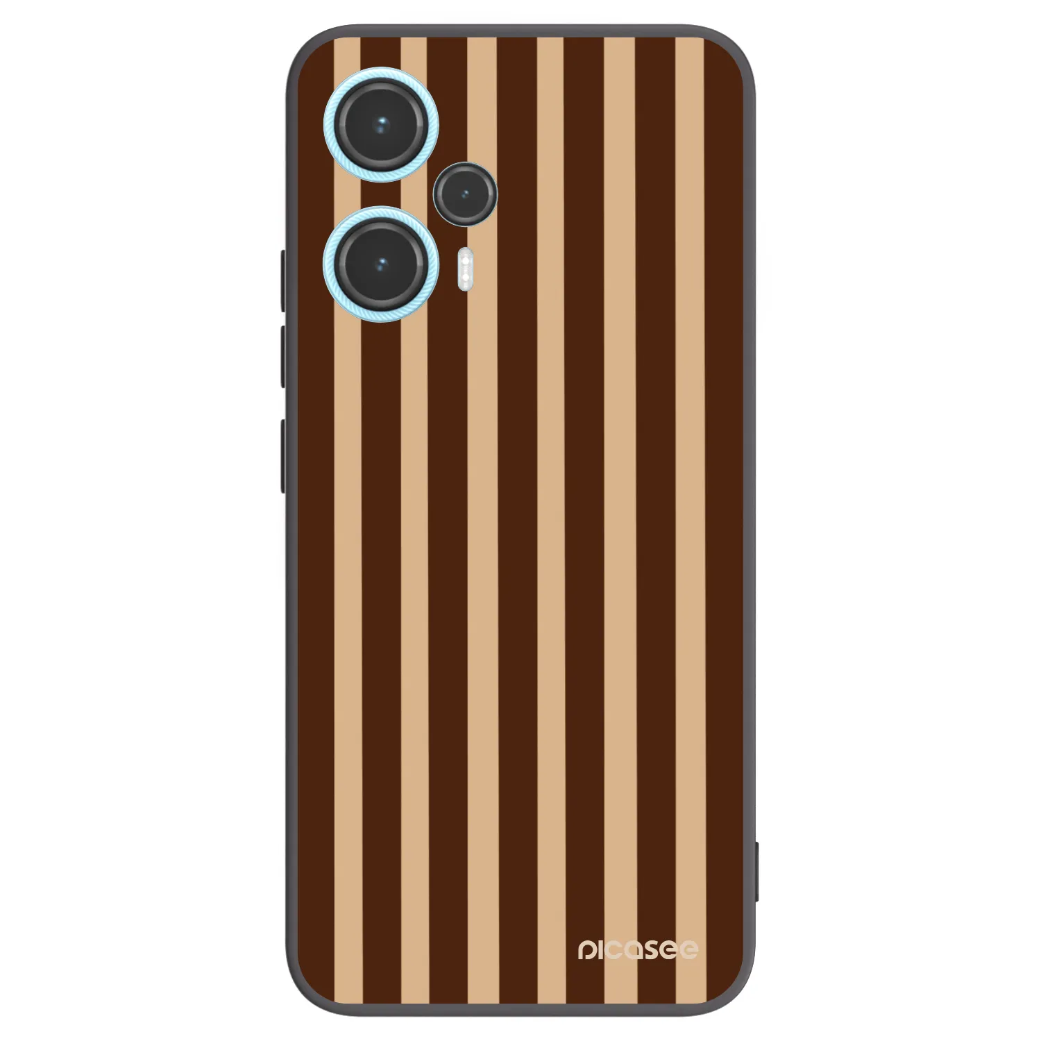 Picasee silikonski črni ovitek za Xiaomi Poco F5 - Brown lines