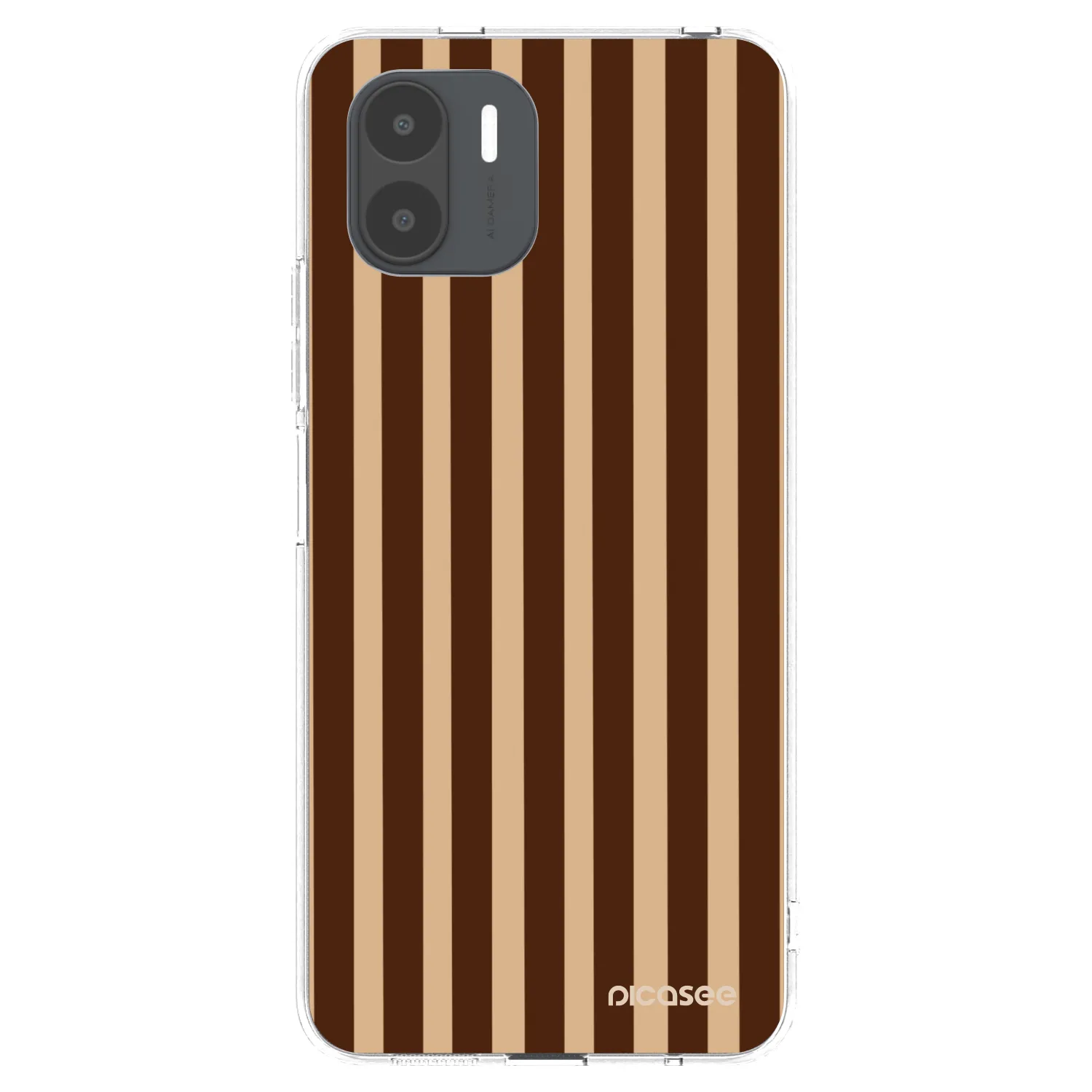 Picasee silikonski prozorni ovitek za Xiaomi Redmi A2 - Brown lines