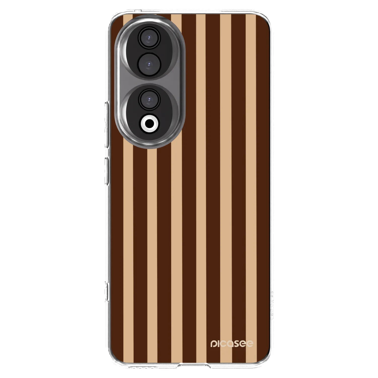 Picasee silikonski prozorni ovitek za Honor 90 5G - Brown lines