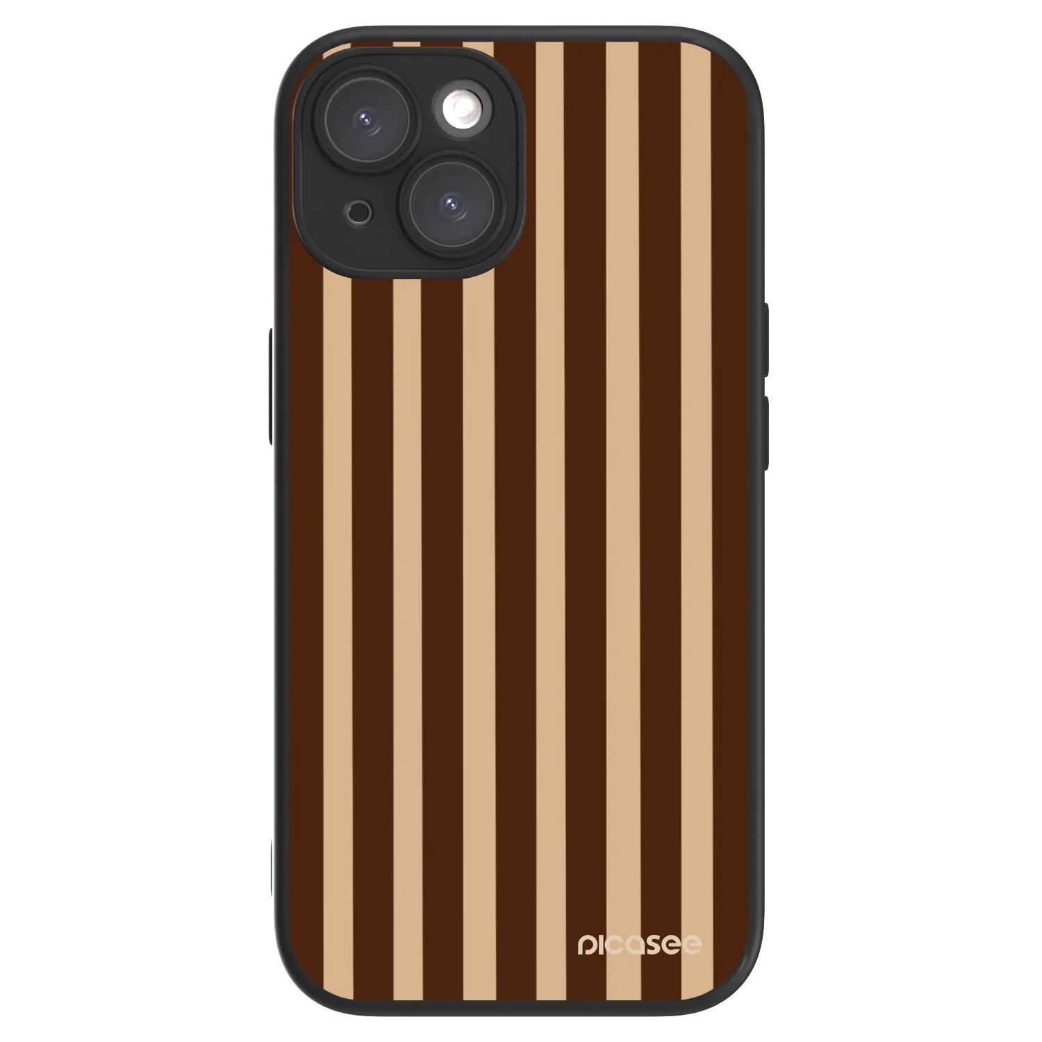 Picasee ULTIMATE CASE MagSafe za Apple iPhone 15 - Brown lines