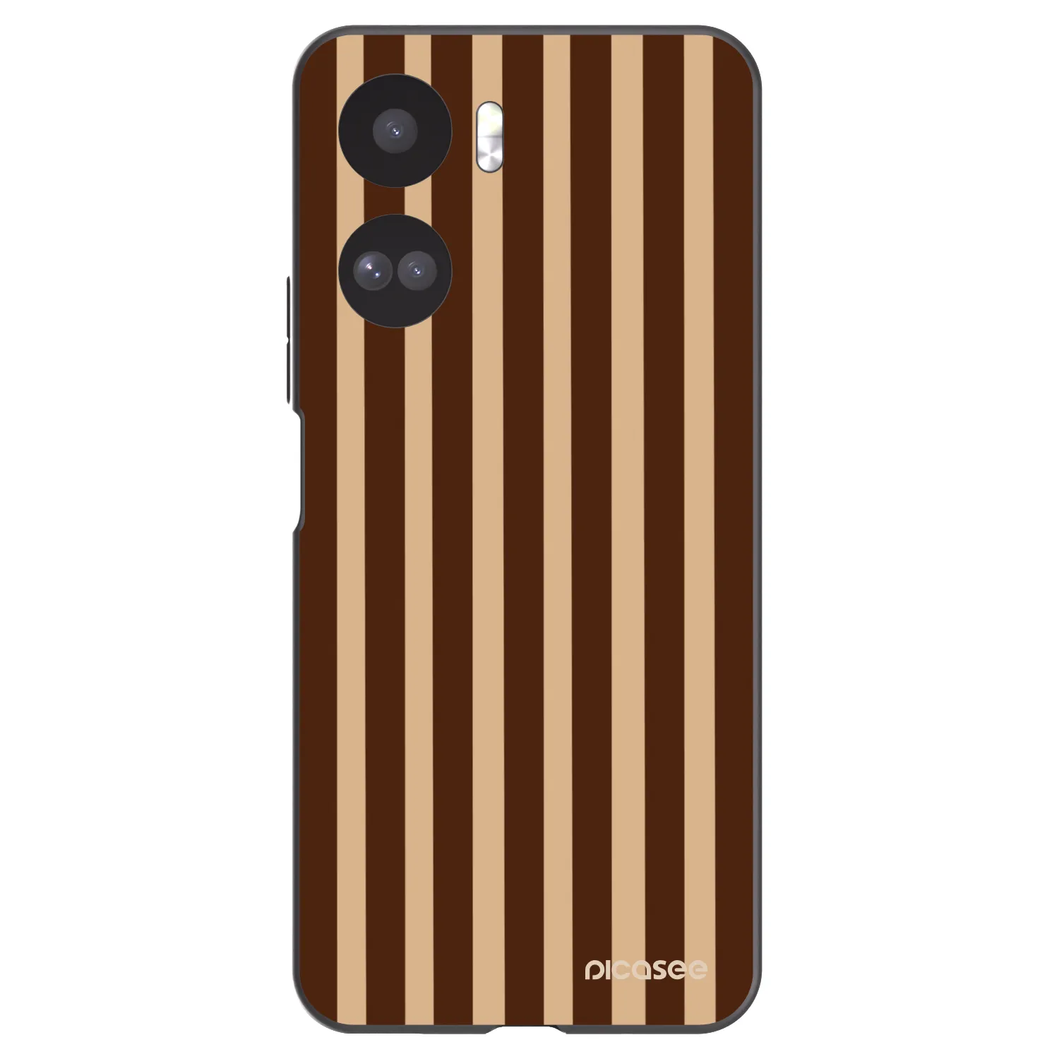 Picasee silikonski črni ovitek za Honor 90 Lite 5G - Brown lines