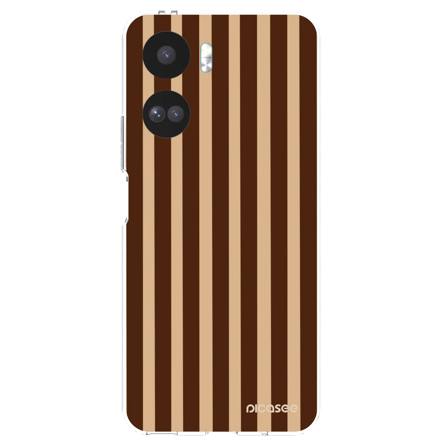 Picasee silikonski prozorni ovitek za Honor 90 Lite 5G - Brown lines