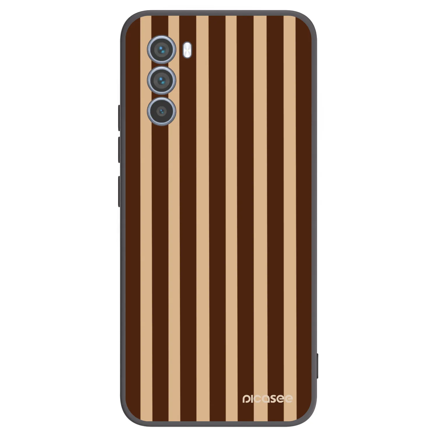 Picasee silikonski črni ovitek za Motorola Moto G62 - Brown lines