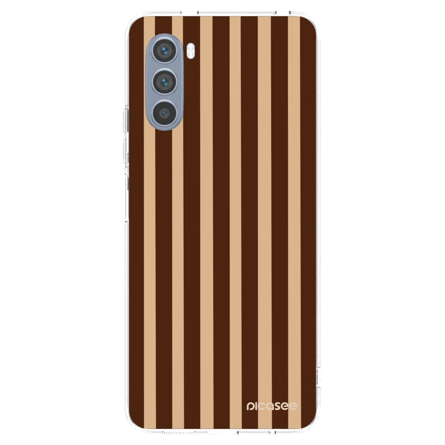 Picasee silikonski prozorni ovitek za Motorola Moto G62 - Brown lines
