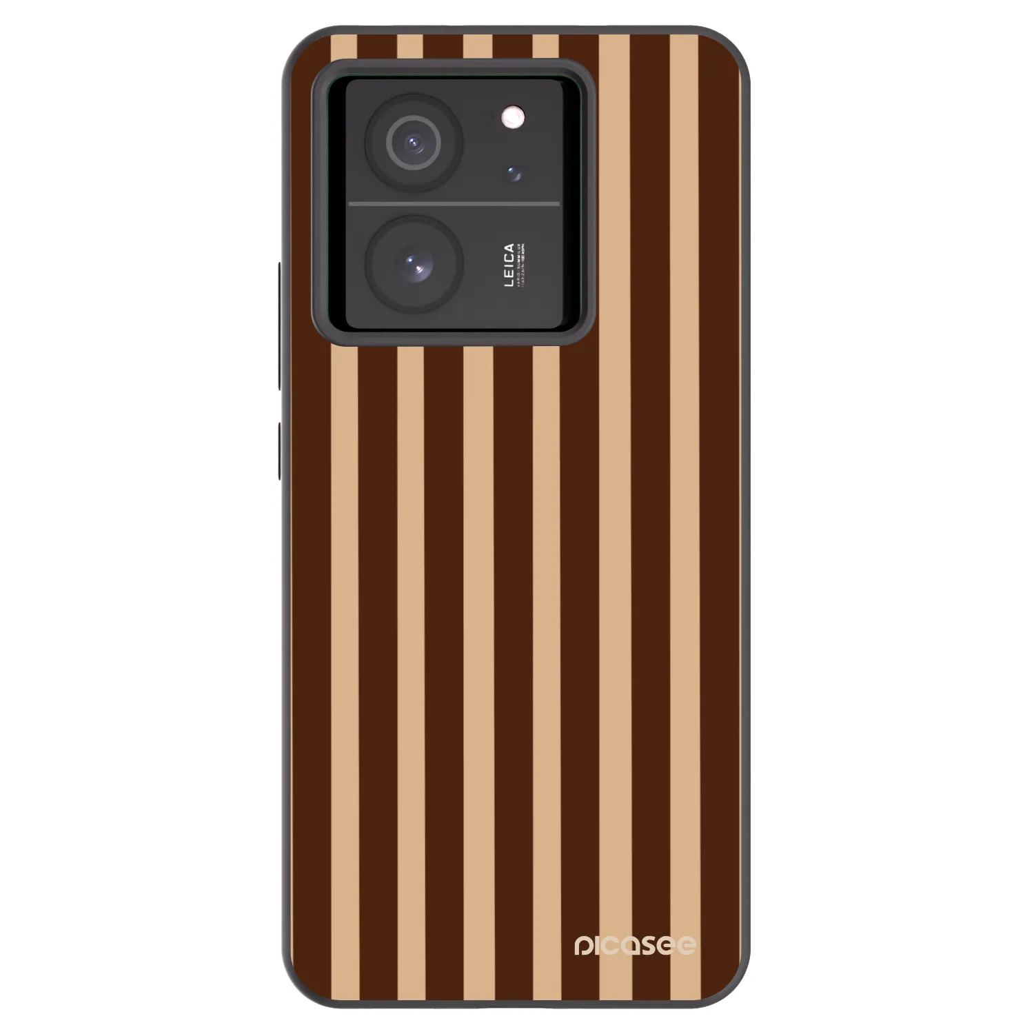 Picasee silikonski črni ovitek za Xiaomi 13T Pro - Brown lines