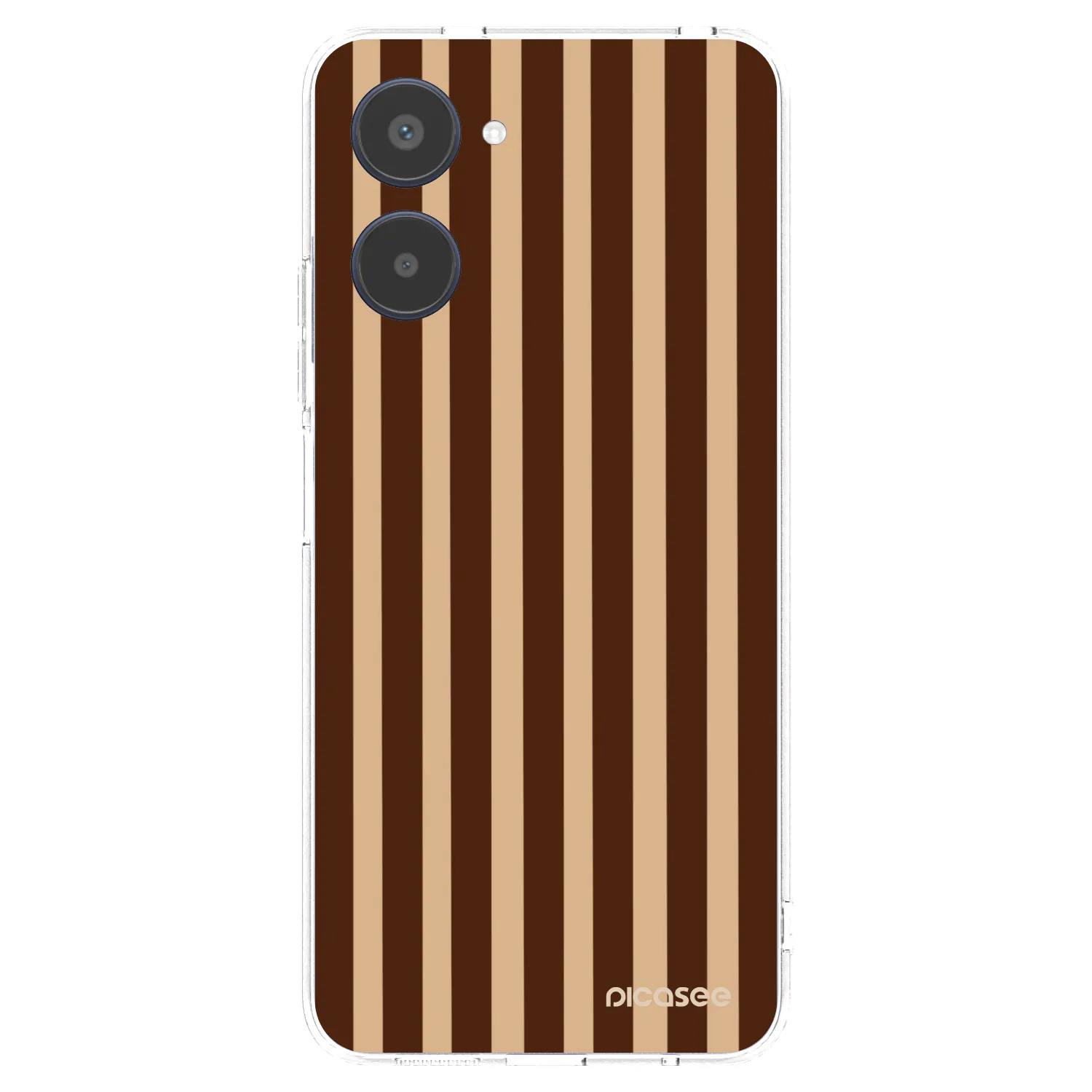 Picasee silikonski prozorni ovitek za Realme 10 4G - Brown lines
