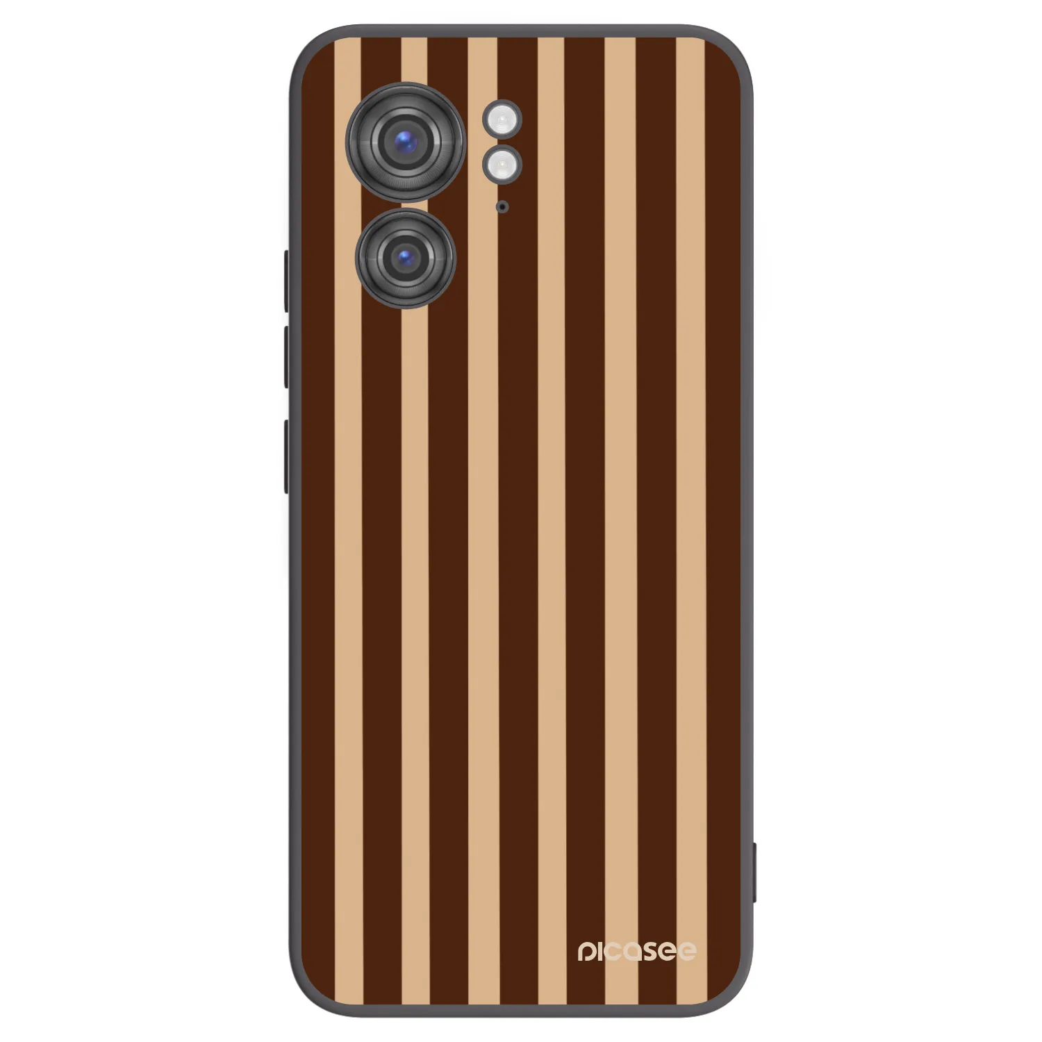 Picasee silikonski črni ovitek za Motorola Edge 40 - Brown lines