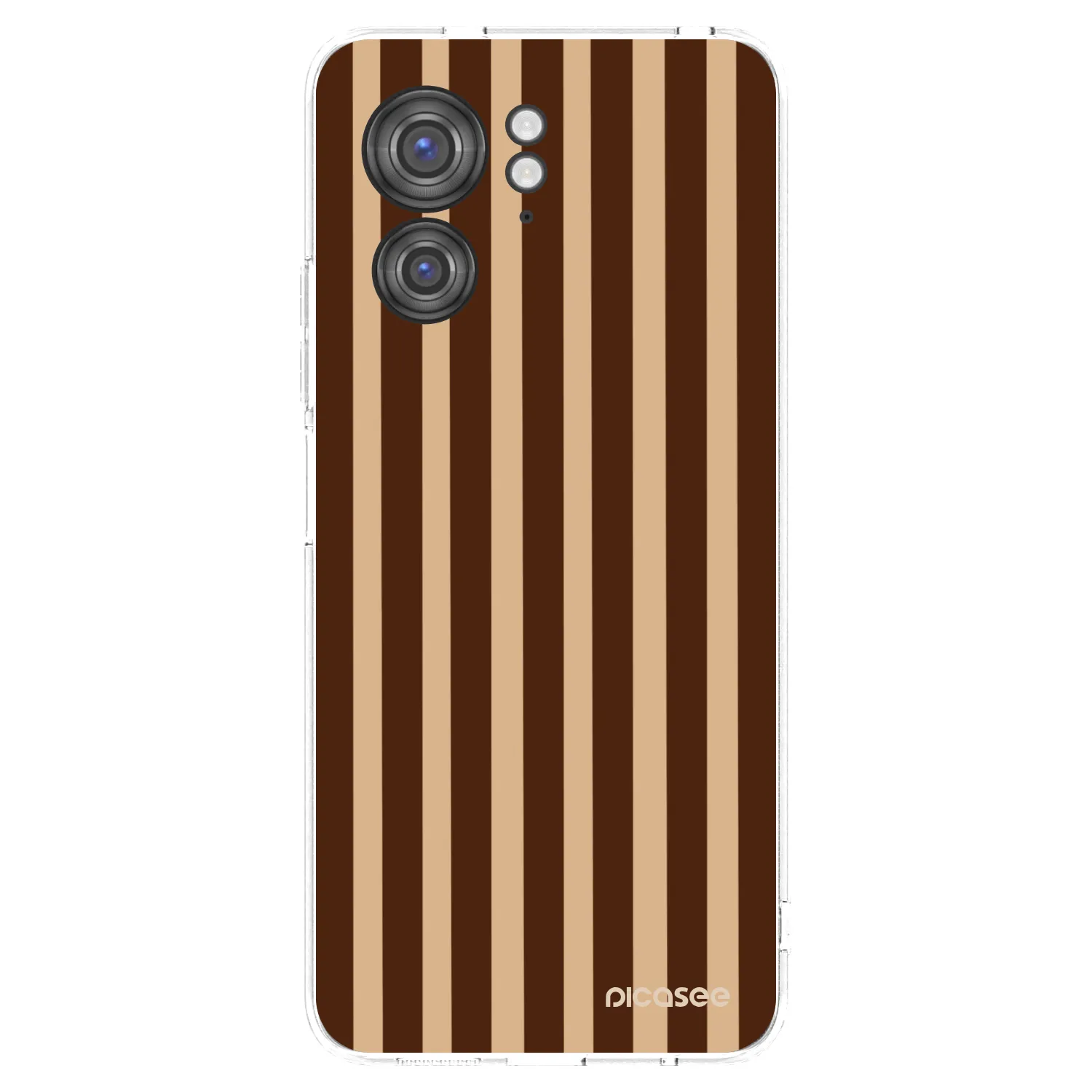 Picasee silikonski prozorni ovitek za Motorola Edge 40 - Brown lines