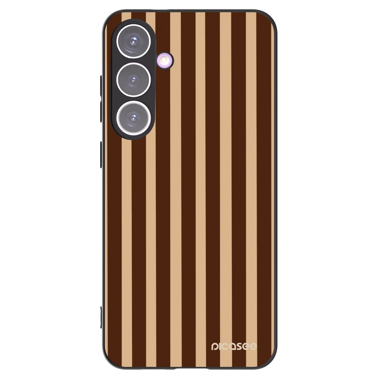 Picasee silikonski črni ovitek za Samsung Galaxy S24+ S926B 5G - Brown lines