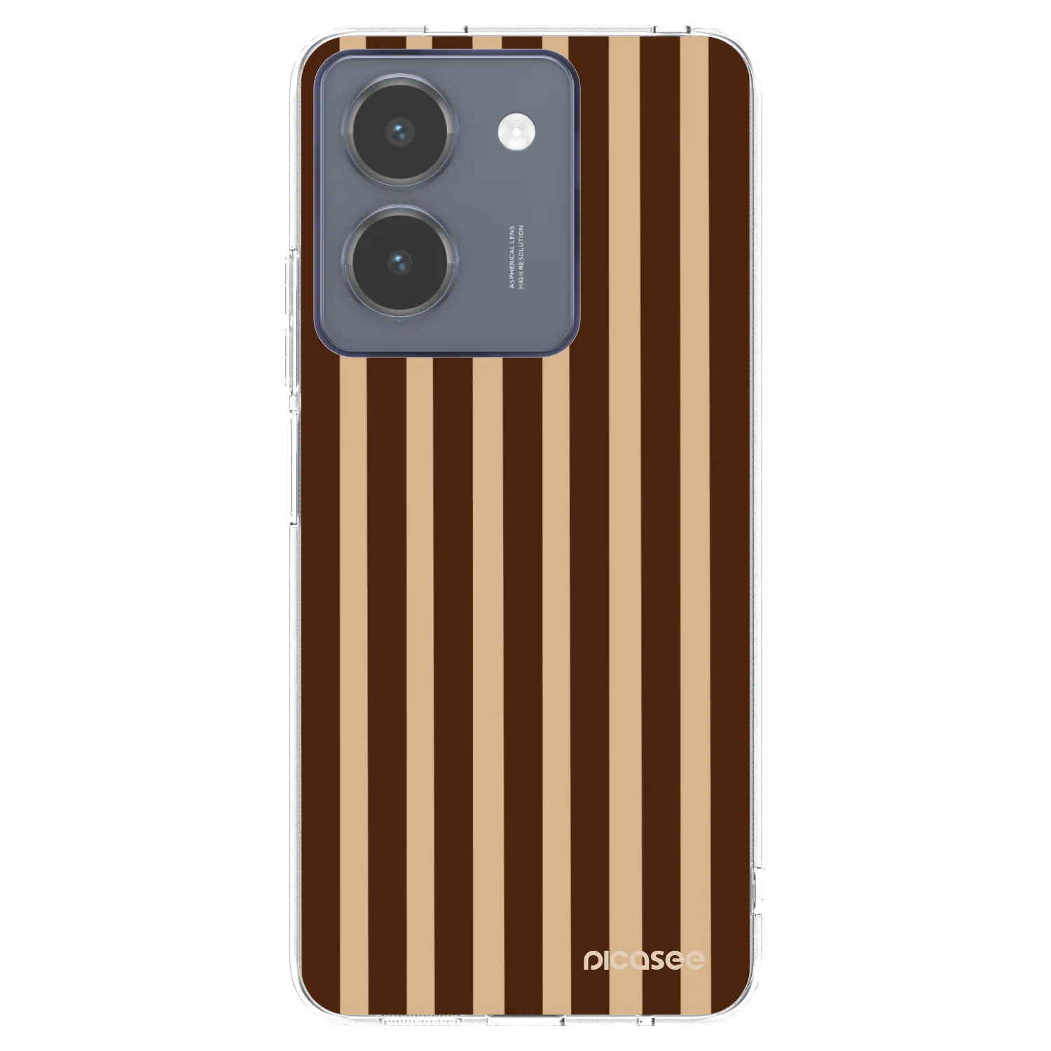 Picasee silikonski prozorni ovitek za Vivo Y36 4G - Brown lines