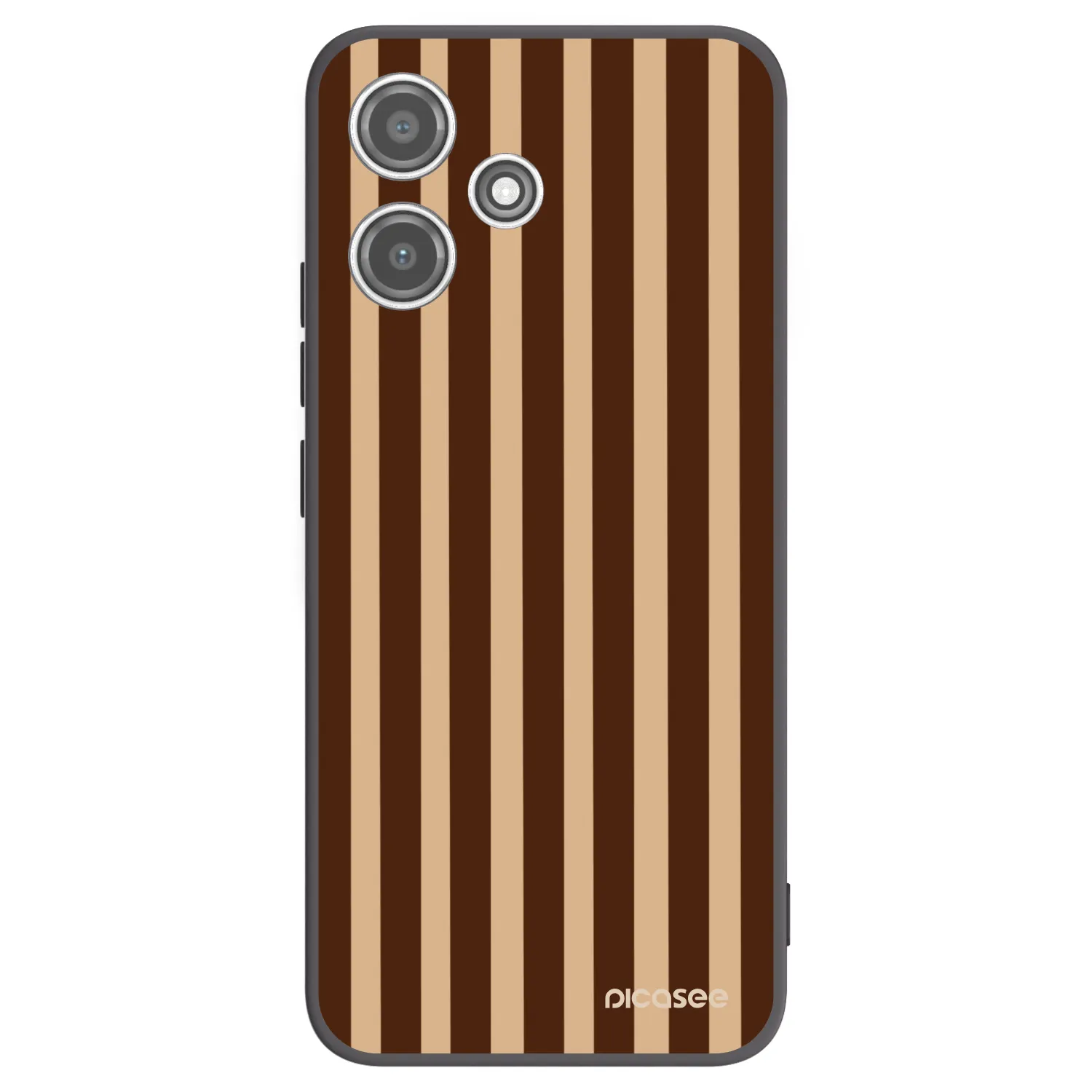 Picasee silikonski črni ovitek za Xiaomi Redmi 12 5G - Brown lines
