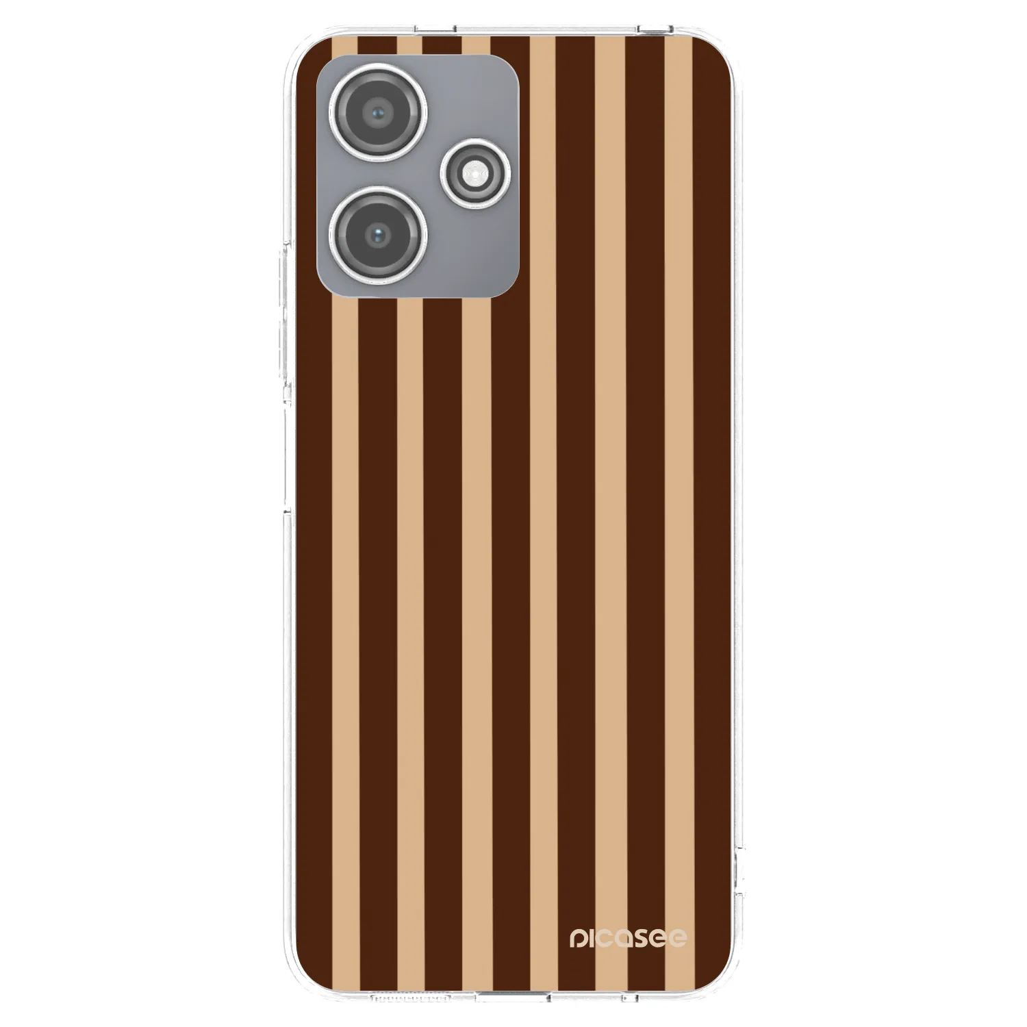 Picasee silikonski prozorni ovitek za Xiaomi Redmi 12 5G - Brown lines
