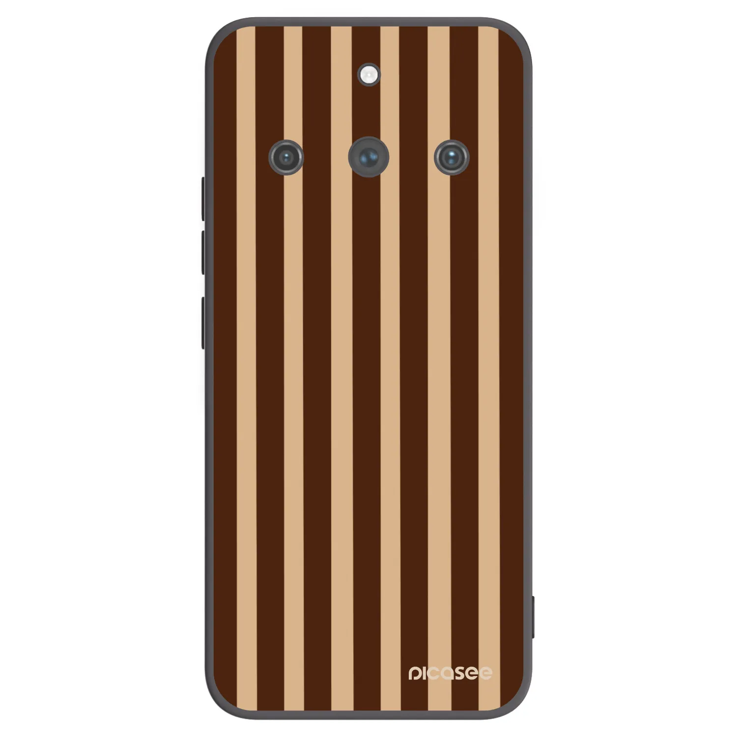 Picasee silikonski črni ovitek za Realme 11 Pro+ - Brown lines