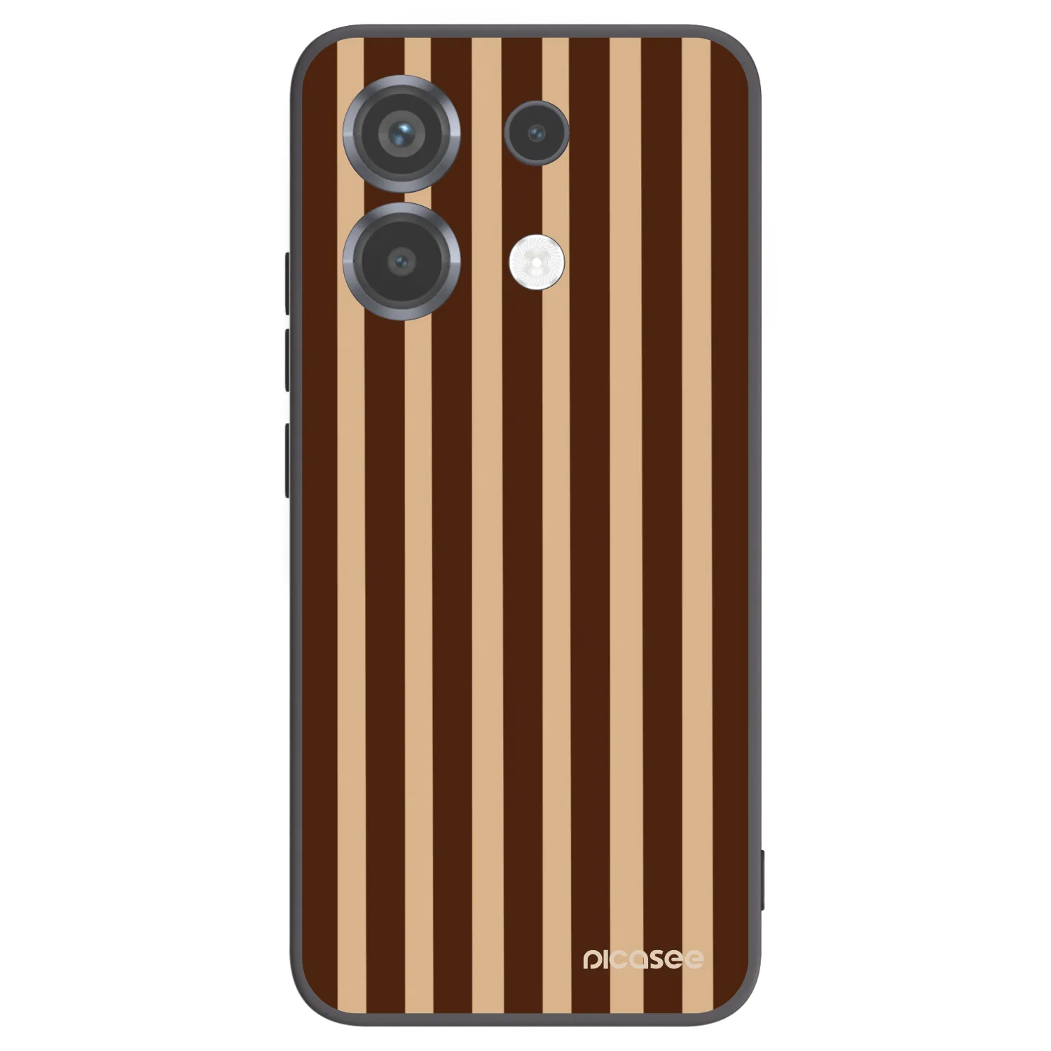 Picasee silikonski črni ovitek za Xiaomi Poco X6 - Brown lines