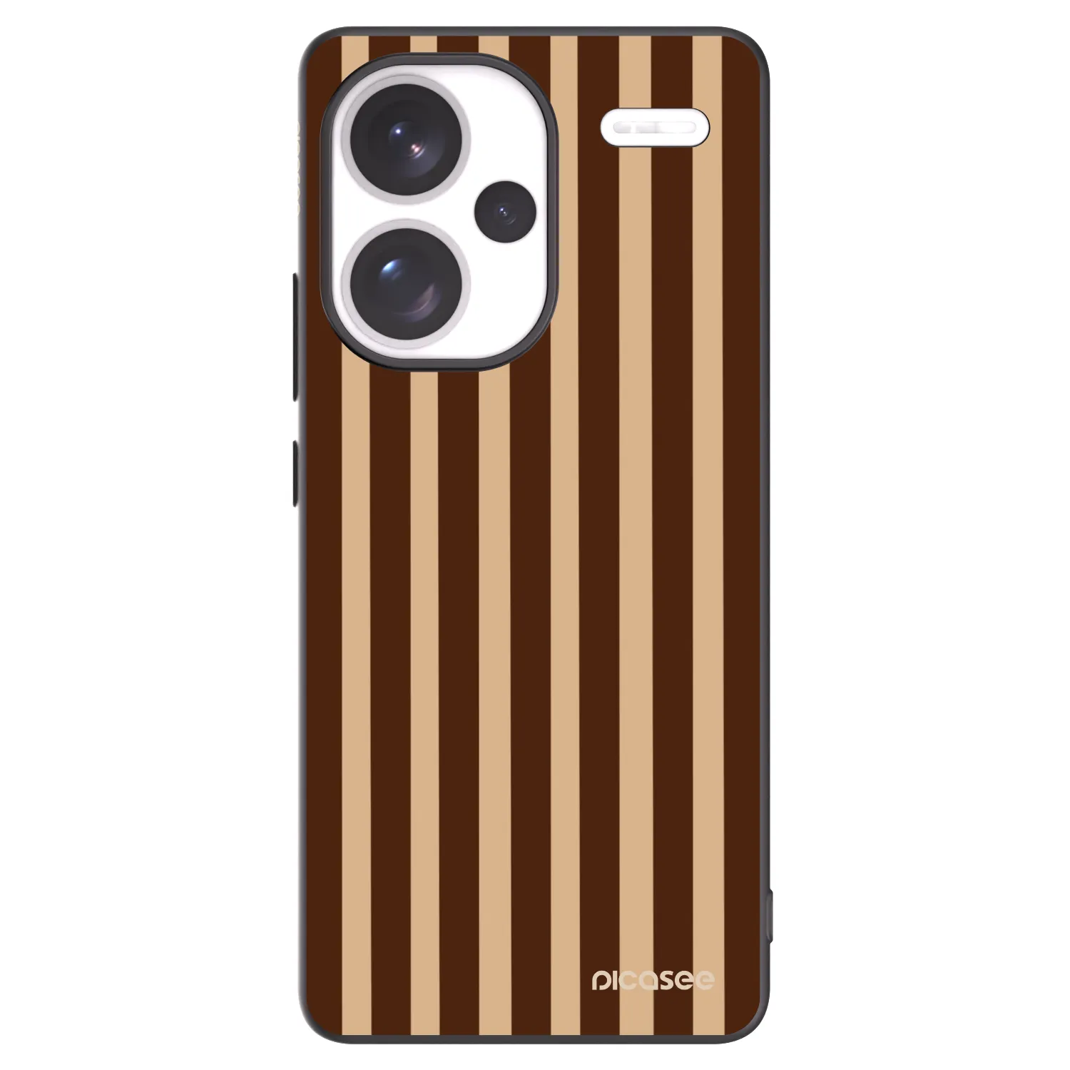 Picasee silikonski črni ovitek za Xiaomi Redmi Note 13 Pro+ 5G - Brown lines