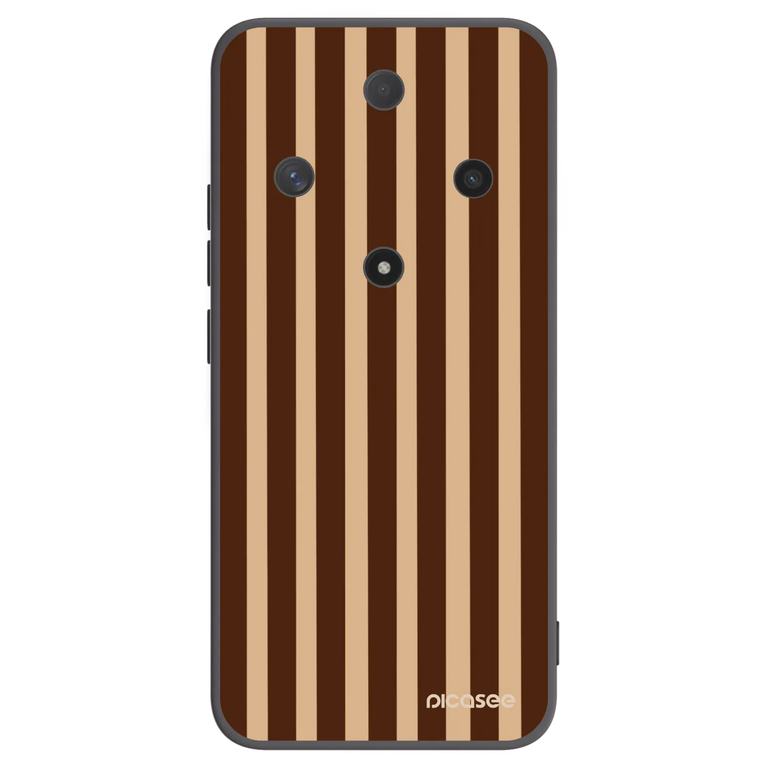 Picasee silikonski črni ovitek za Honor Magic6 Lite 5G - Brown lines