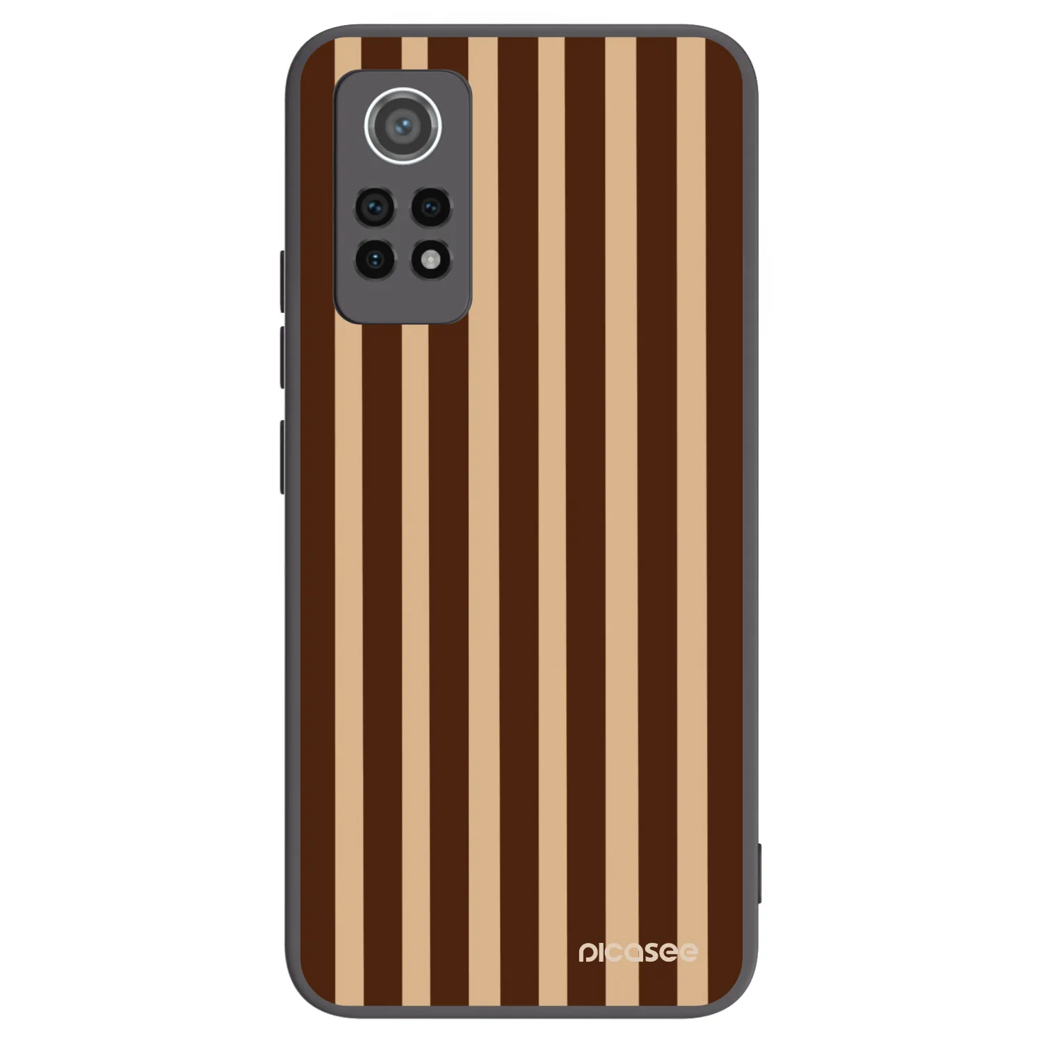 Picasee silikonski črni ovitek za Xiaomi Redmi Note 12 Pro 4G - Brown lines