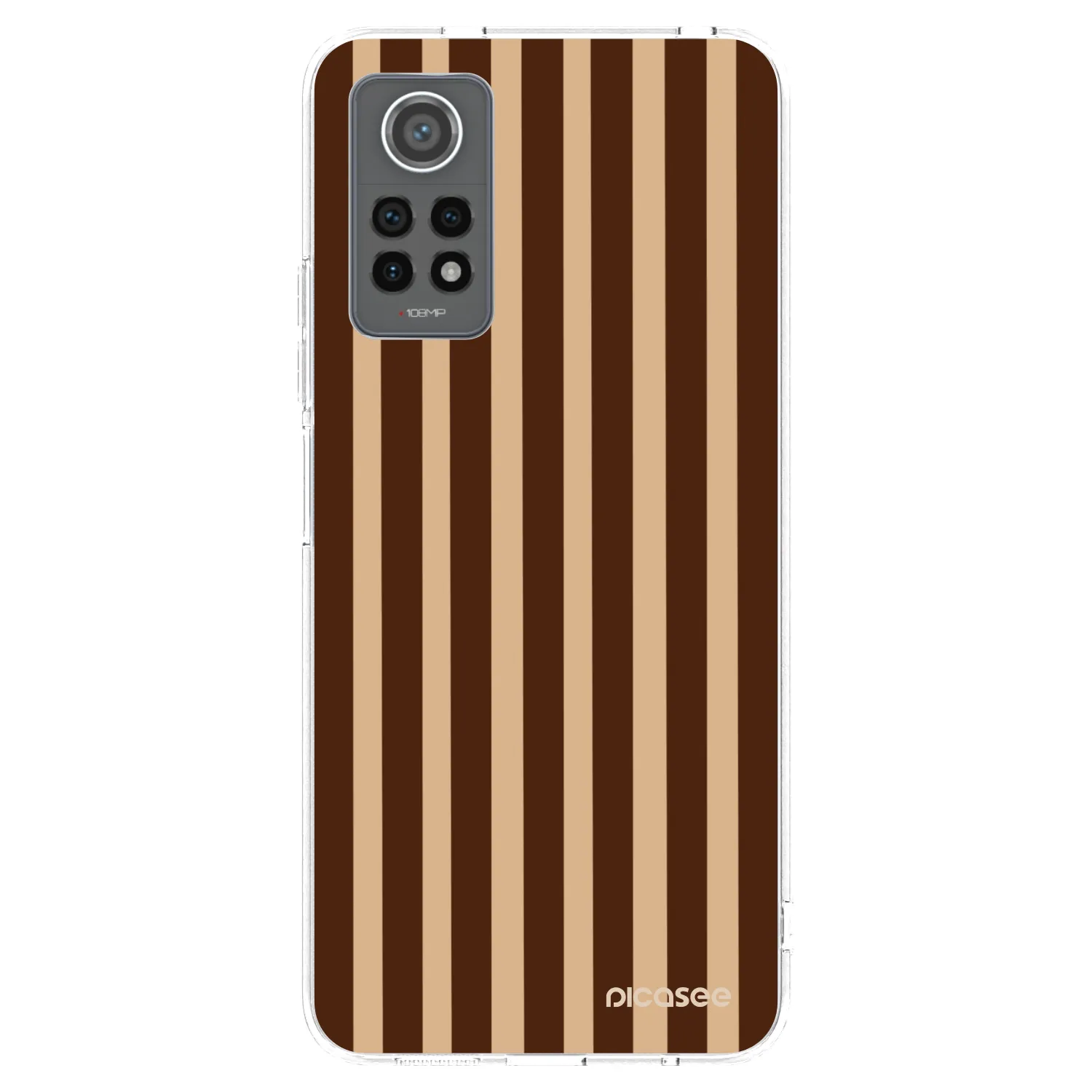 Picasee silikonski prozorni ovitek za Xiaomi Redmi Note 12 Pro 4G - Brown lines