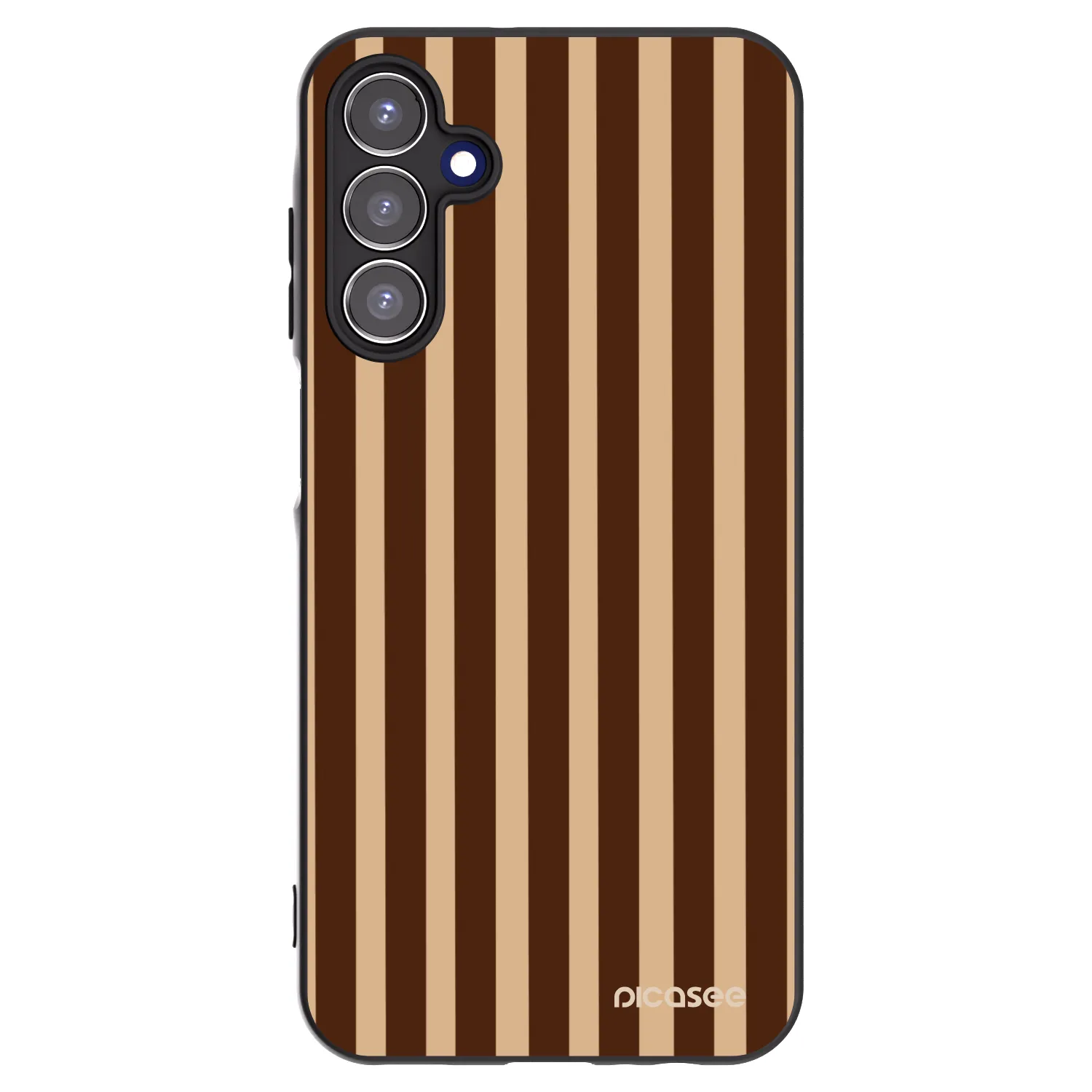 Picasee silikonski črni ovitek za Samsung Galaxy A15 A155F 4G - Brown lines