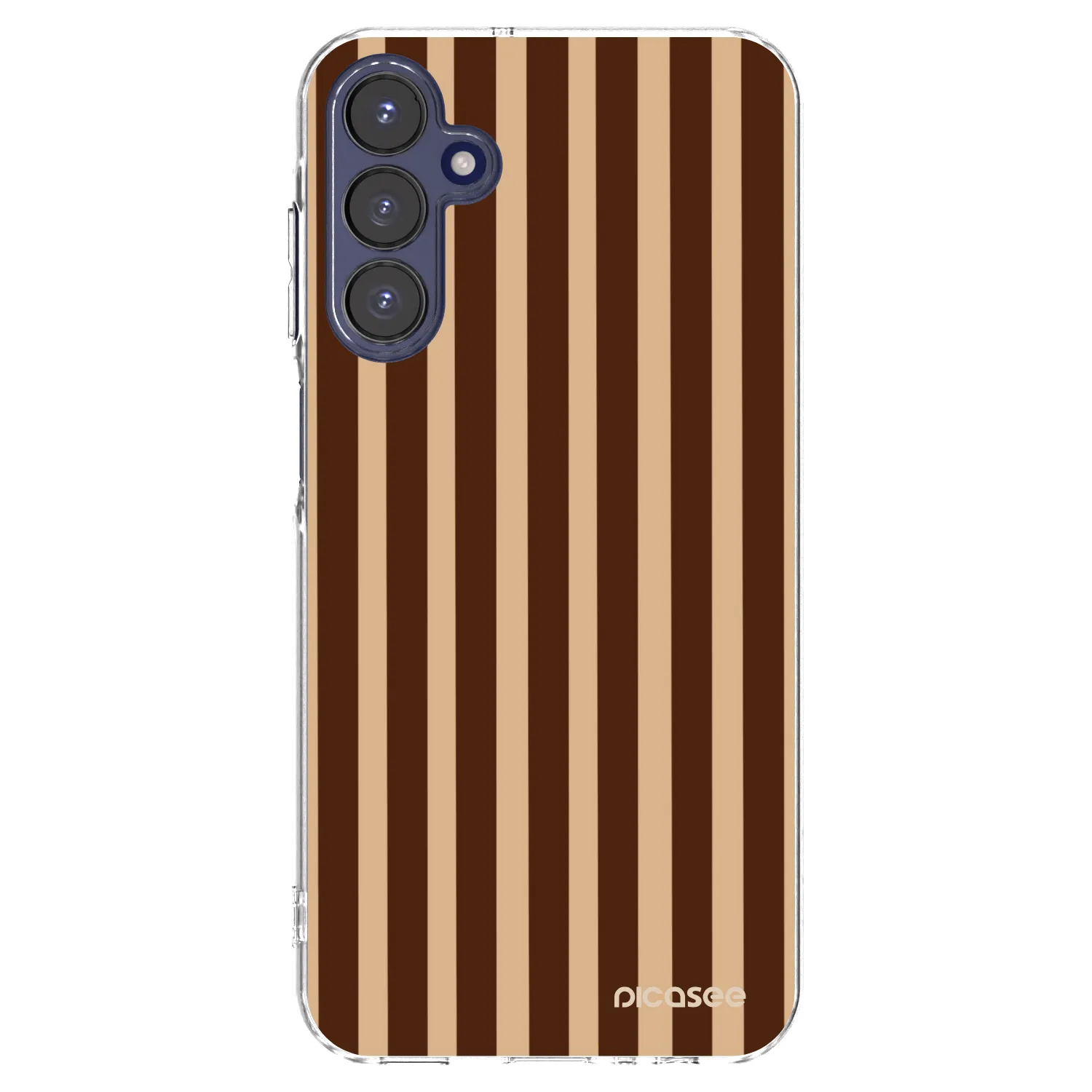 Picasee silikonski prozorni ovitek za Samsung Galaxy A15 A155F 4G - Brown lines