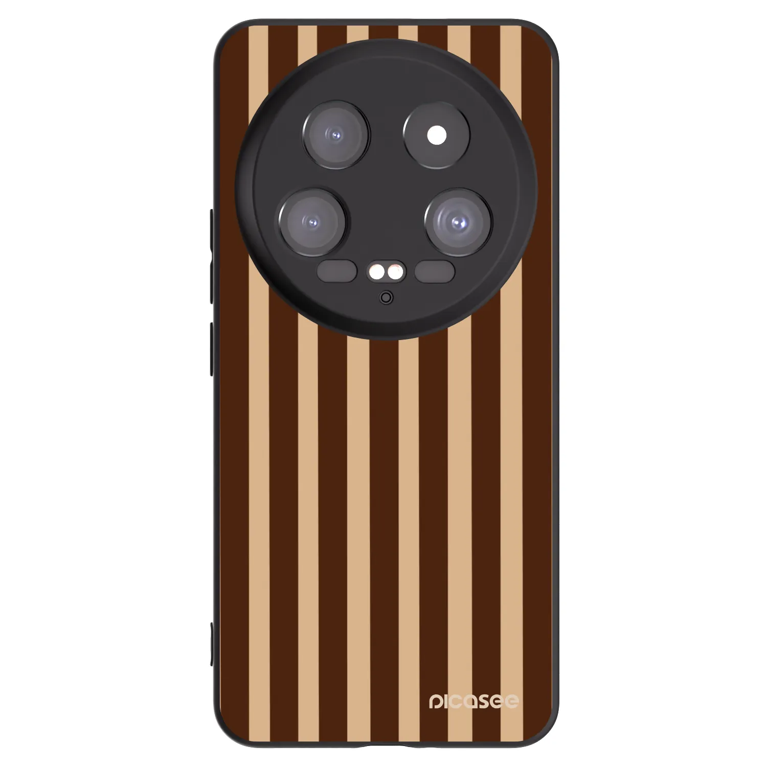 Picasee silikonski črni ovitek za Xiaomi 14 Ultra - Brown lines