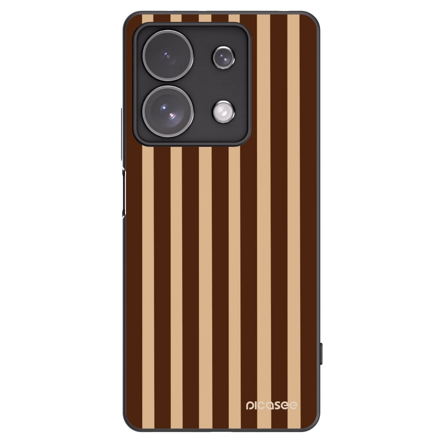 Picasee silikonski črni ovitek za Xiaomi Redmi Note 13 Pro 4G - Brown lines