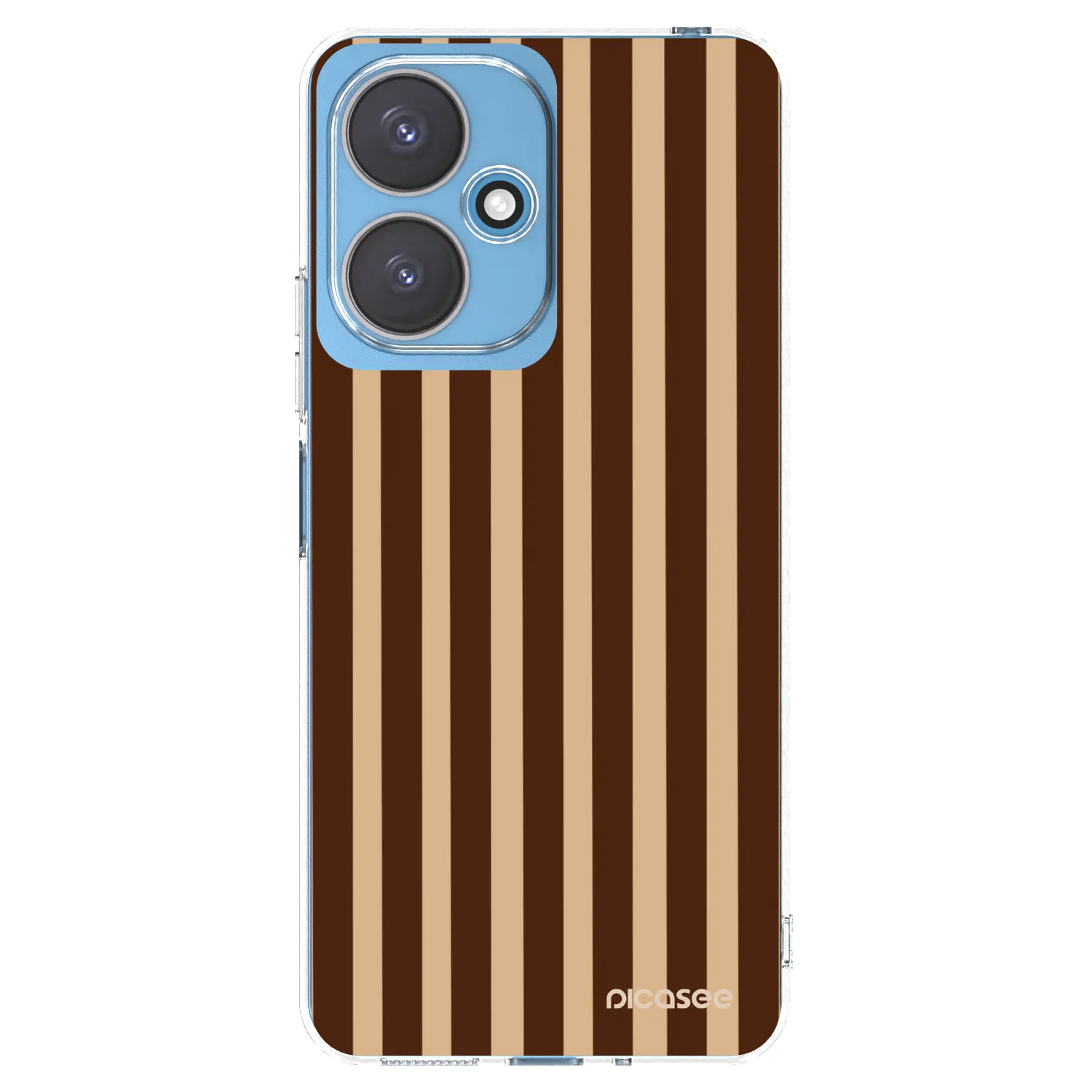 Picasee silikonski prozorni ovitek za Xiaomi Redmi 13C 5G - Brown lines
