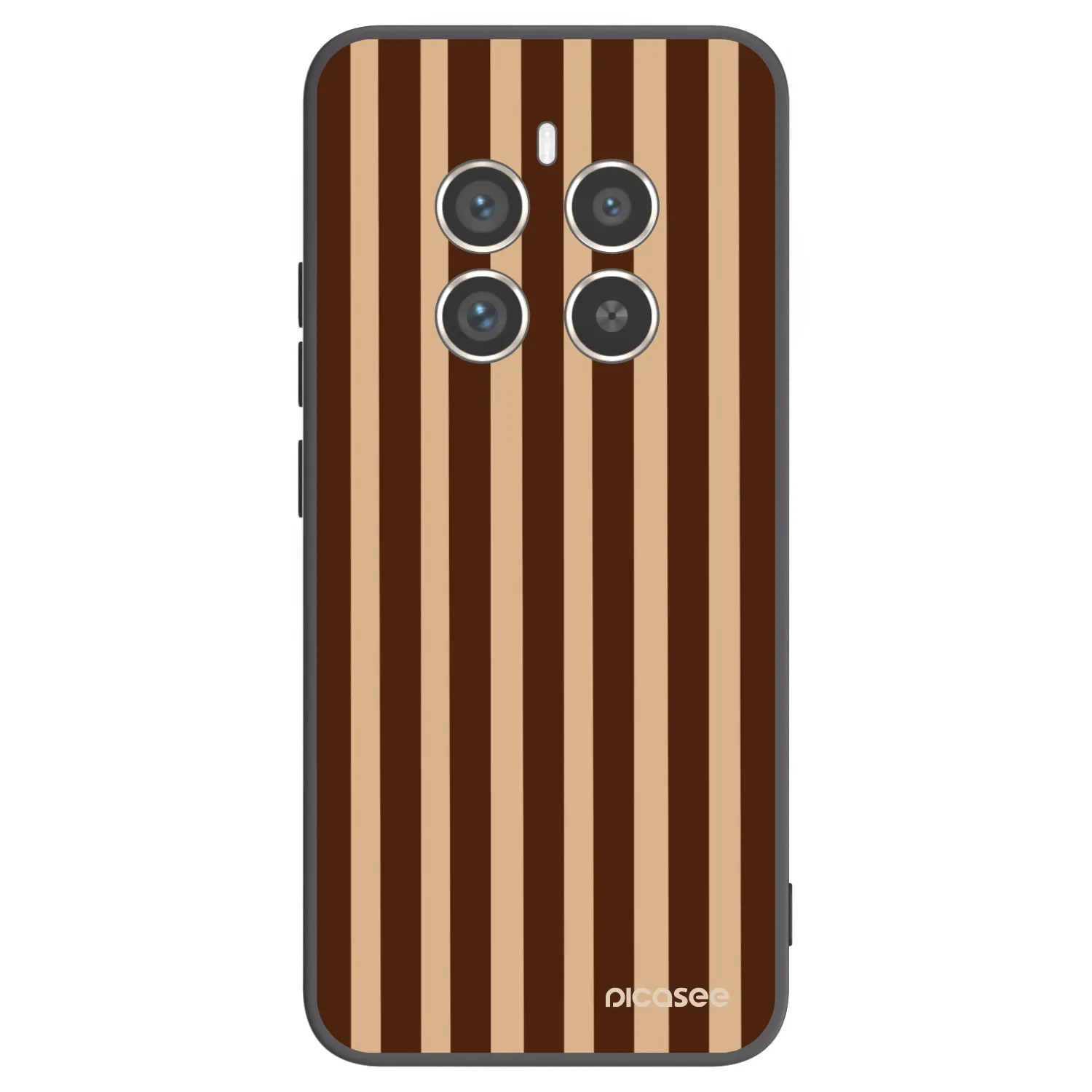 Picasee silikonski črni ovitek za Realme 12 Pro 5G - Brown lines