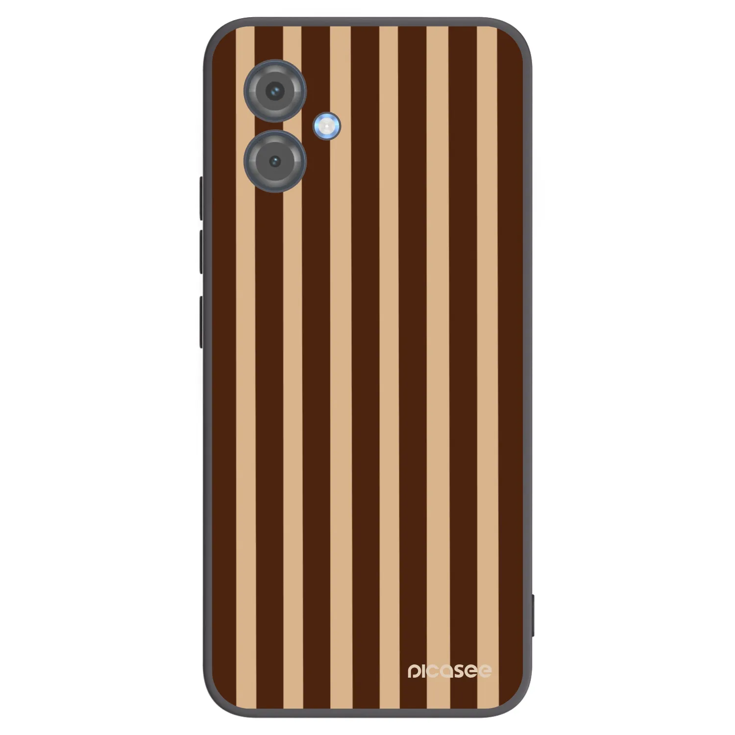 Picasee silikonski črni ovitek za Motorola Moto G14 - Brown lines