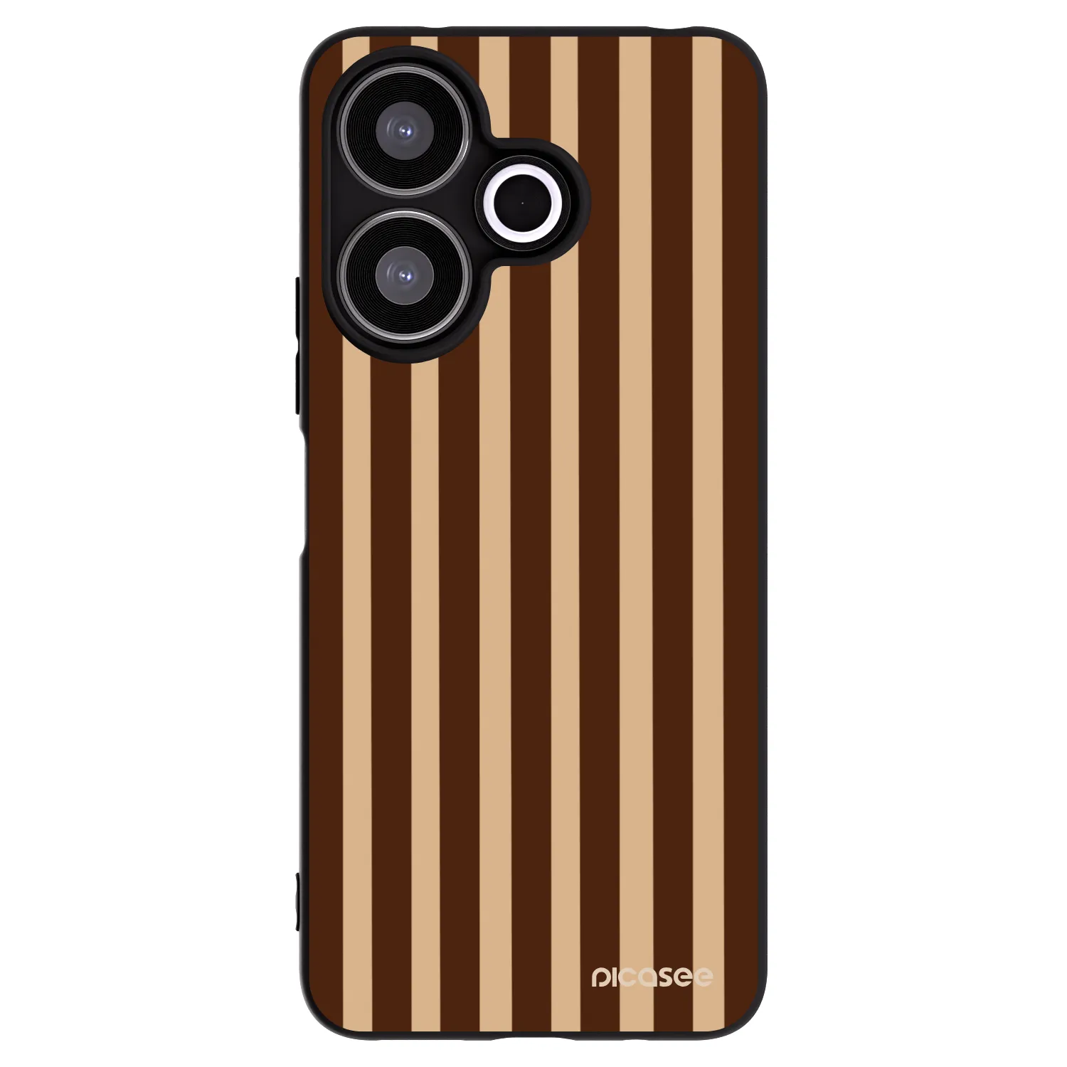 Picasee silikonski črni ovitek za Xiaomi Redmi 13 4G - Brown lines