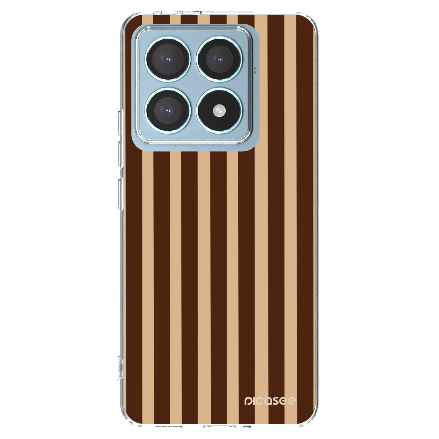 Picasee silikonski prozorni ovitek za Xiaomi 14T Pro - Brown lines