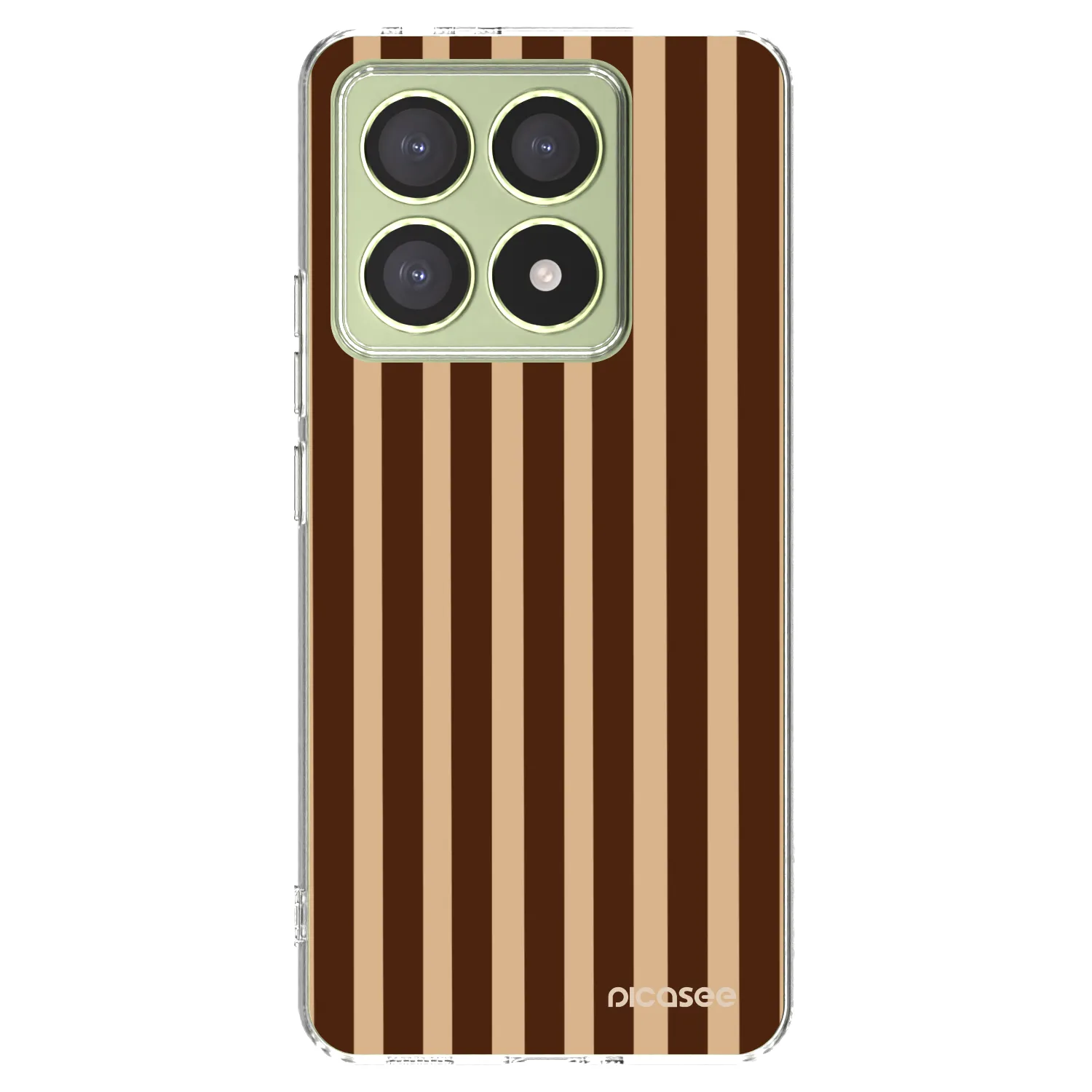 Picasee silikonski prozorni ovitek za Xiaomi 14T - Brown lines
