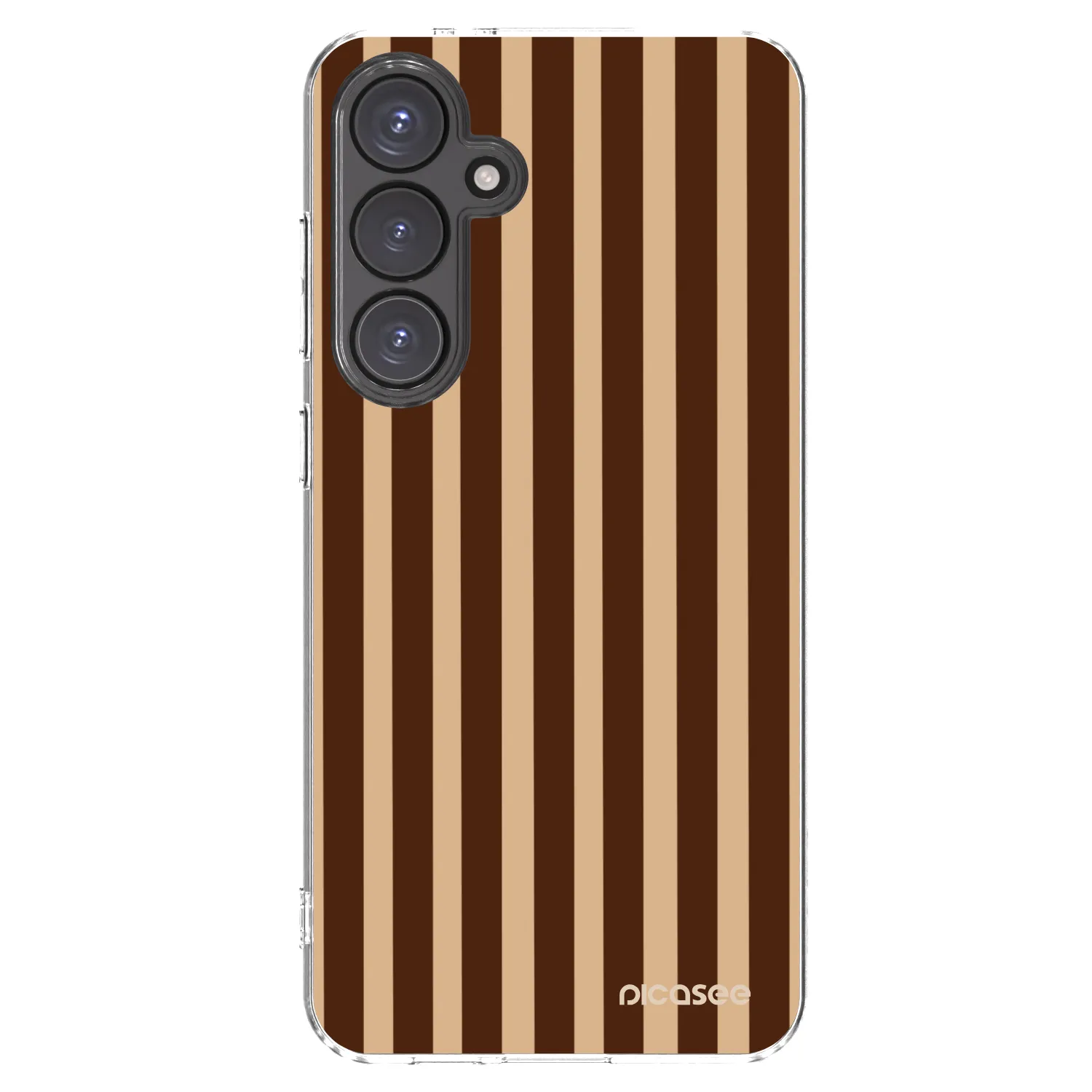 Picasee silikonski prozorni ovitek za Samsung Galaxy S24 FE S721B - Brown lines